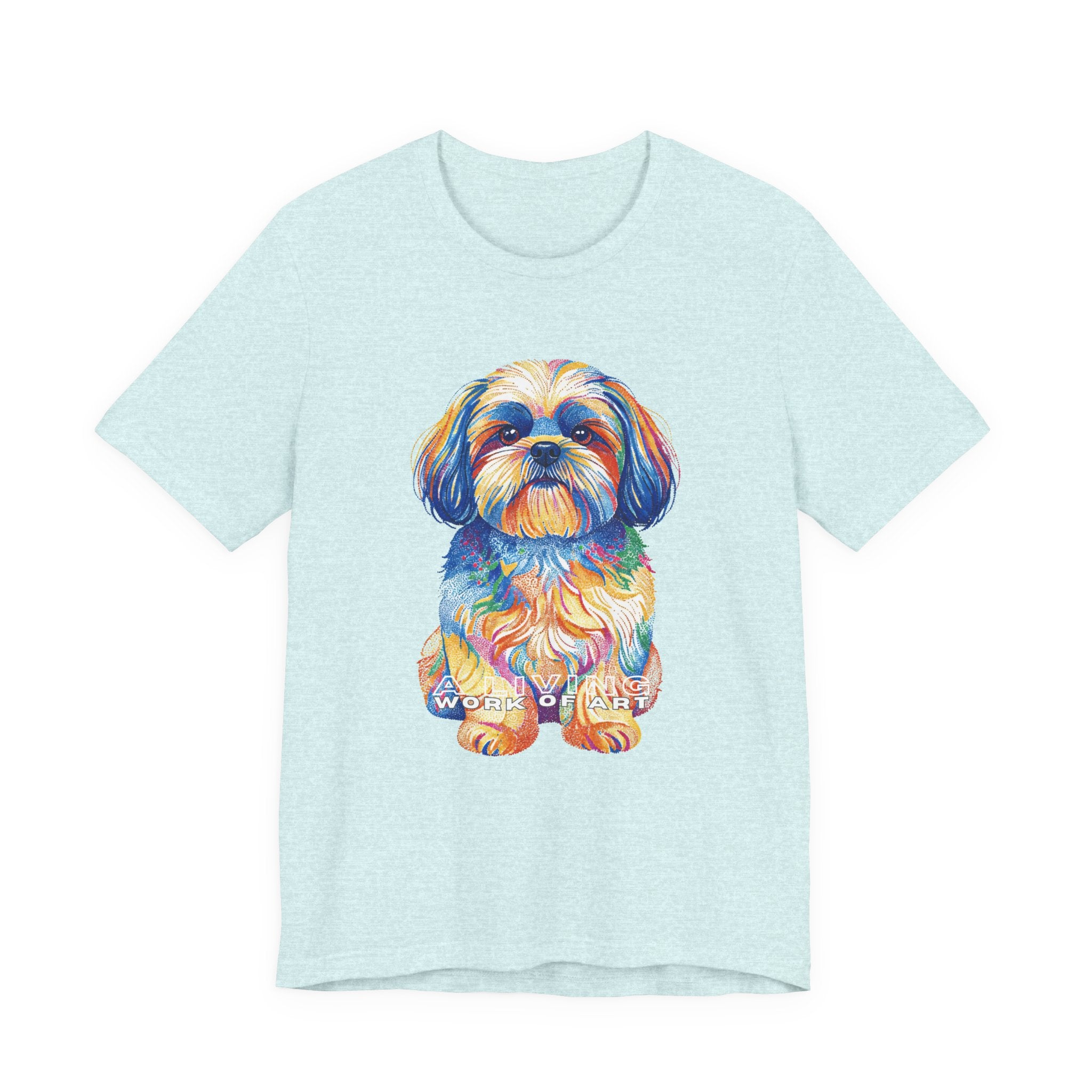 Shih Tzu T Shirt | Living Work of Art Collection | Pointillism Style