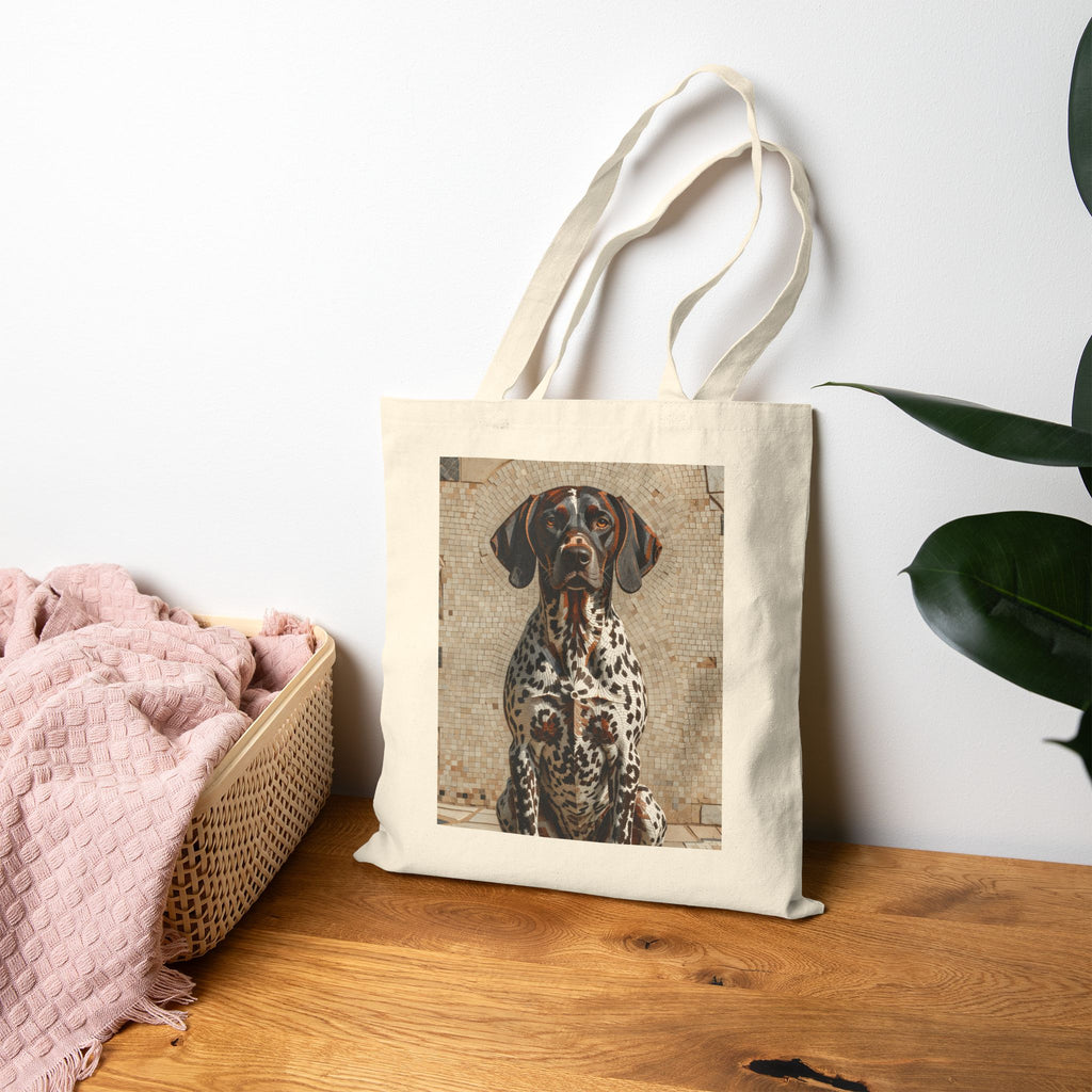 German Shorthaired Pointer Tote Bag | Living Work of Art Collection | Mosaic Style