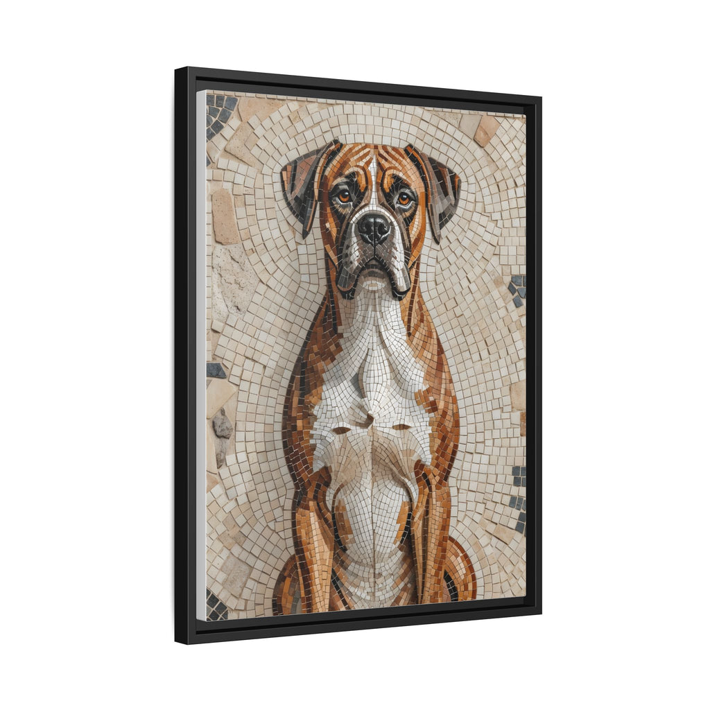Boxer Canvas Wall Art | Living Work of Art Collection | Mosaic Style Print
