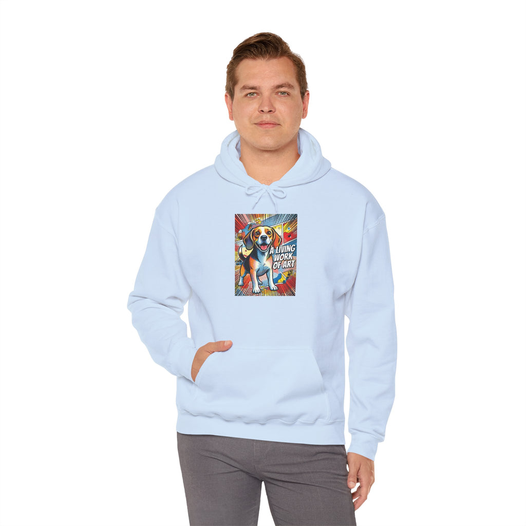 Beagle Hoodie | Living Work of Art Collection | Pop Art Style