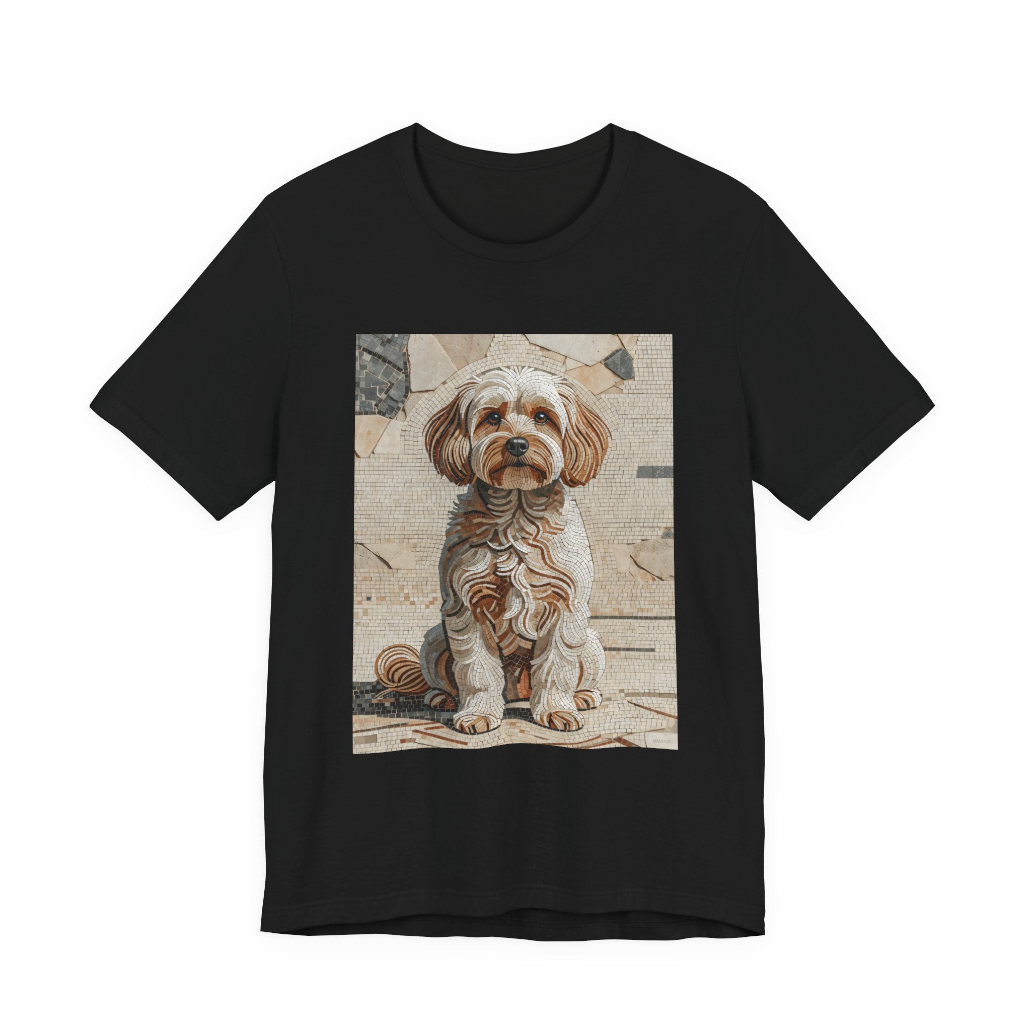 Maltipoo T Shirt | Living Work of Art Collection | Mosaic Style