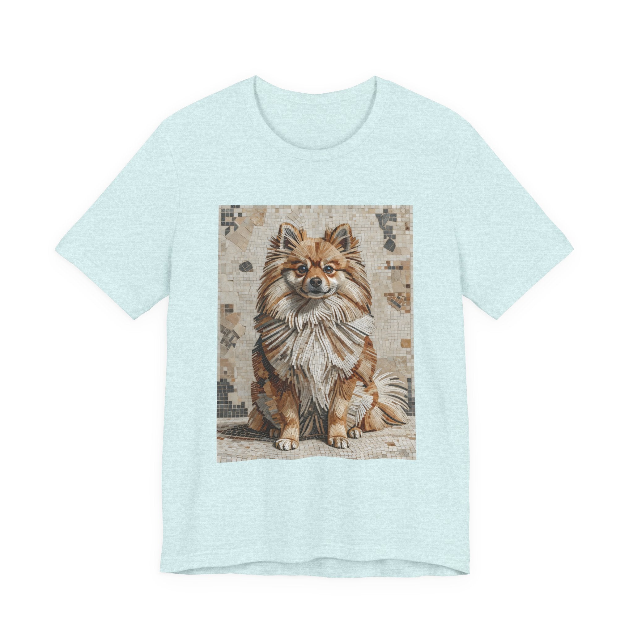 Pomeranian T Shirt | Living Work of Art Collection | Mosaic Style