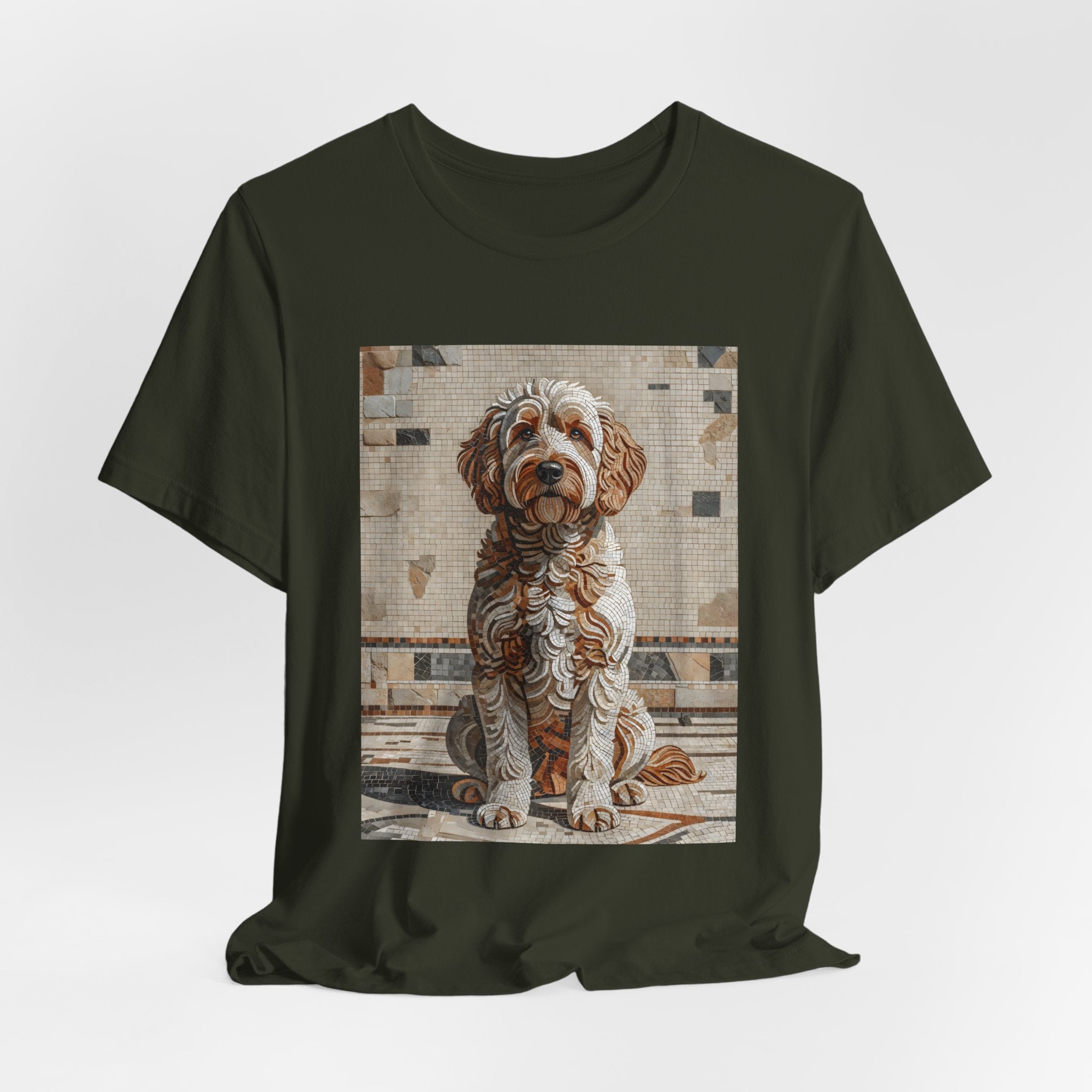Labradoodle T Shirt | Living Work of Art Collection | Mosaic Style