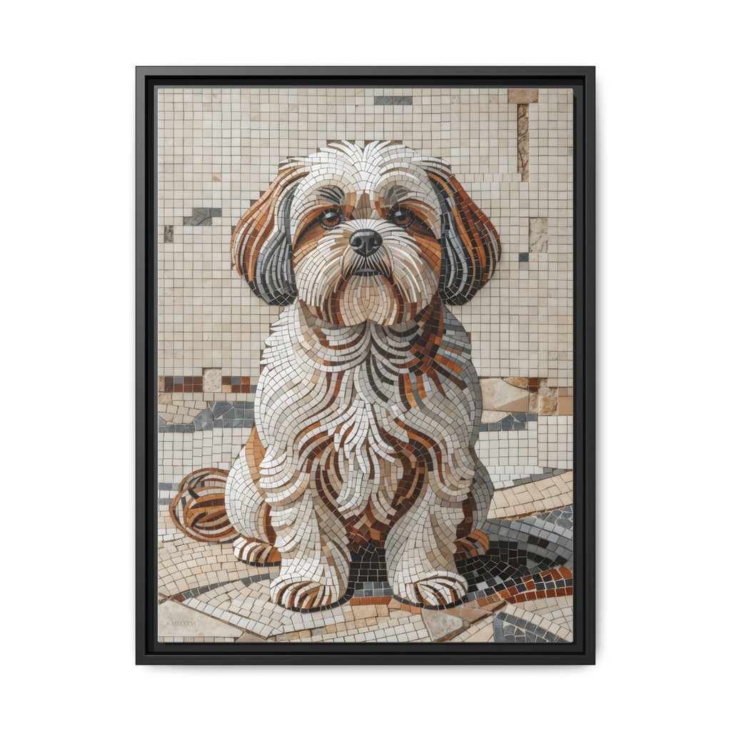Shih Tzu Canvas Wall Art | Living Work of Art Collection | Mosaic Style Print