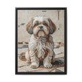 Shih Tzu Canvas Wall Art | Living Work of Art Collection | Mosaic Style Print