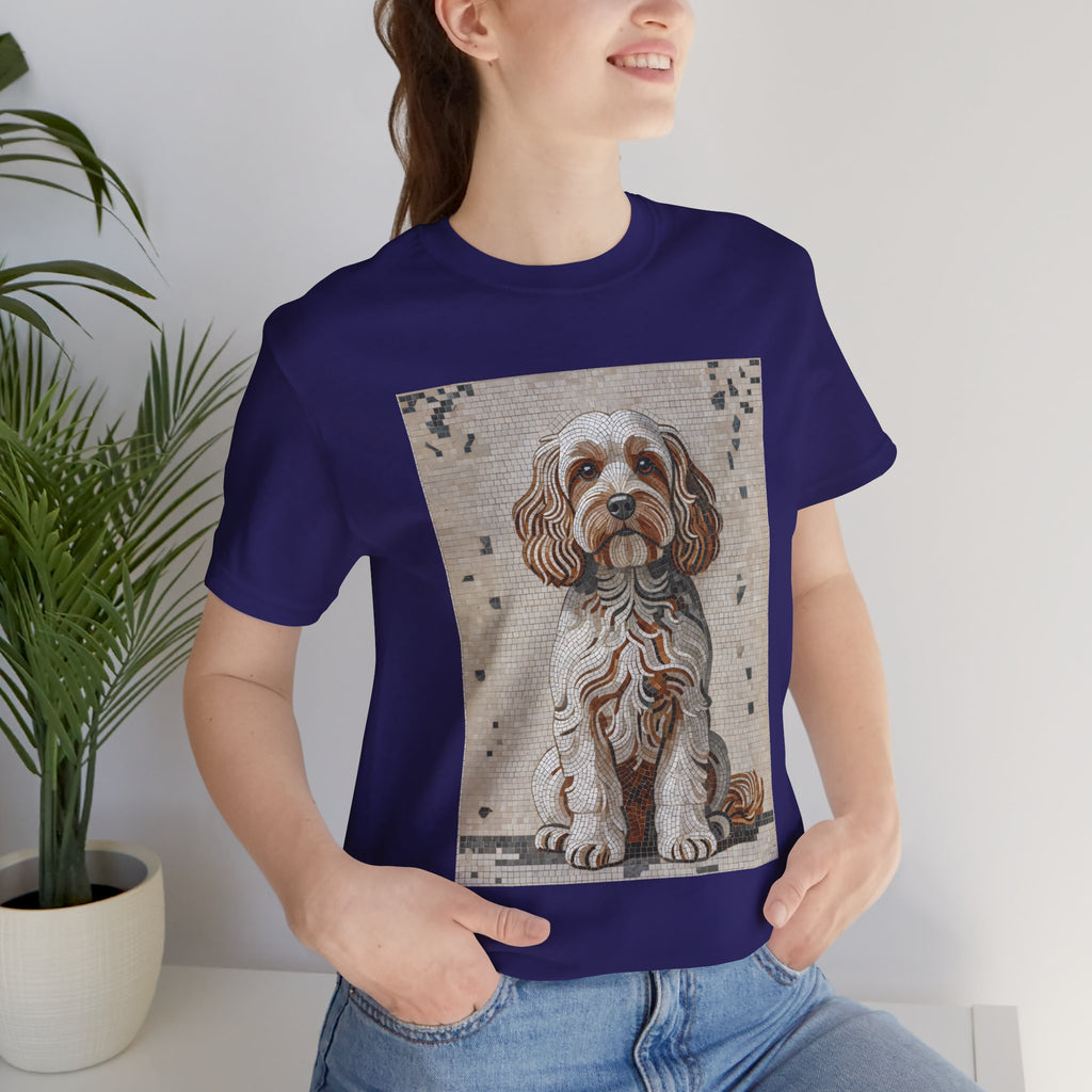 Cavapoo T Shirt | Living Work of Art Collection | Mosaic Style