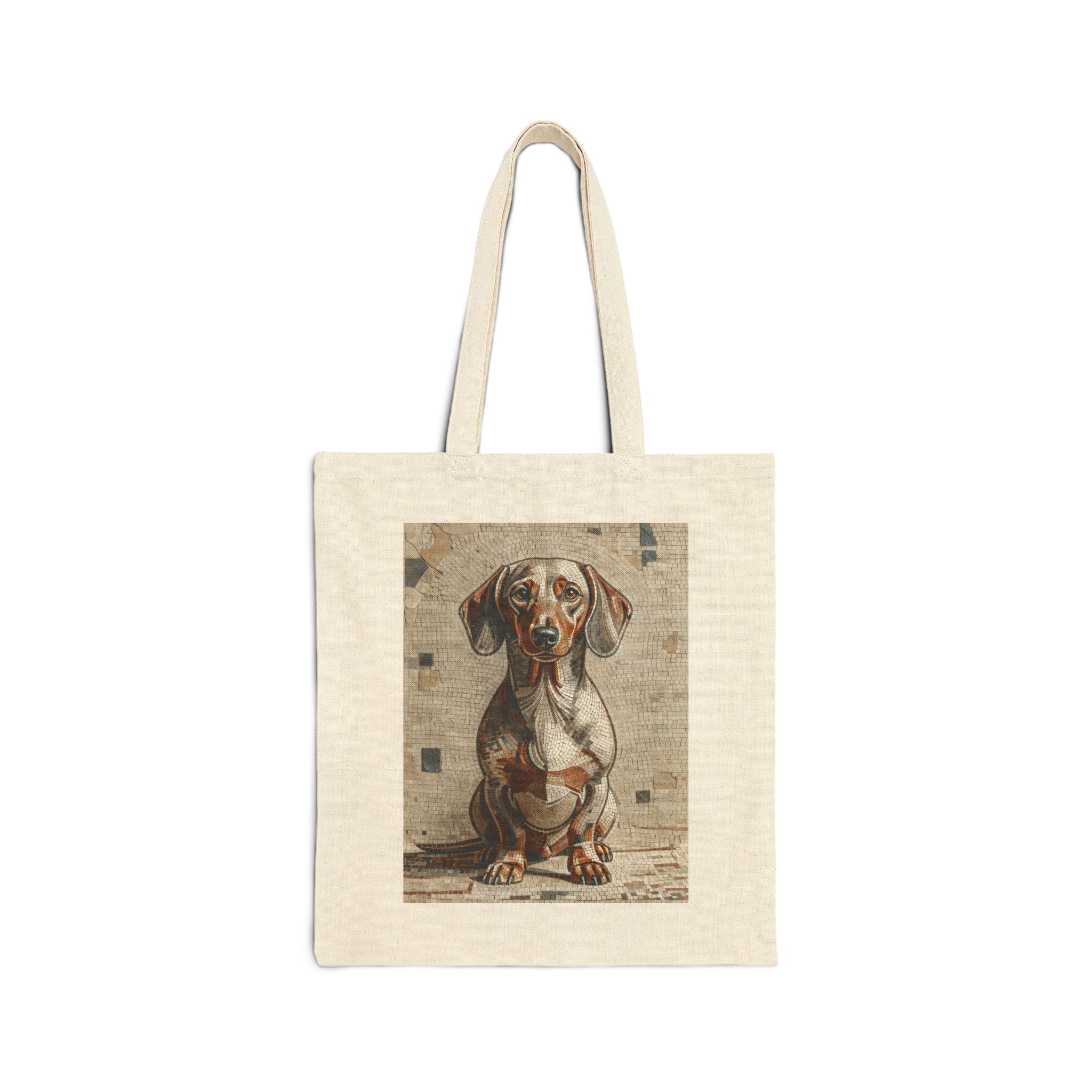Dachshund Tote Bag | Living Work of Art Collection | Mosaic Style