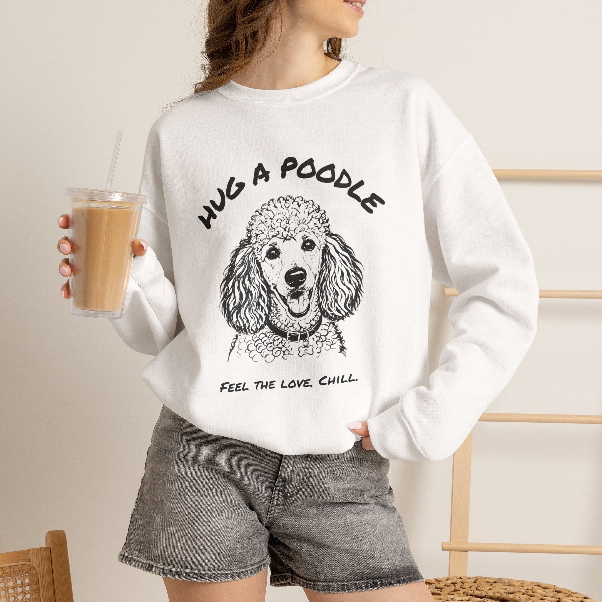 Poodle Sweatshirt | Hug A Poodle