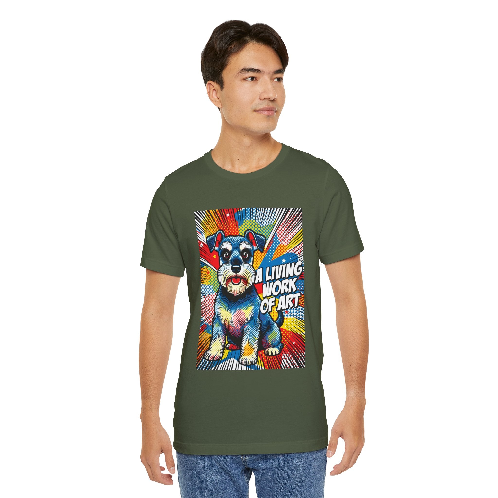 Schnauzer T Shirt | Living Work of Art Collection | Pop Art
