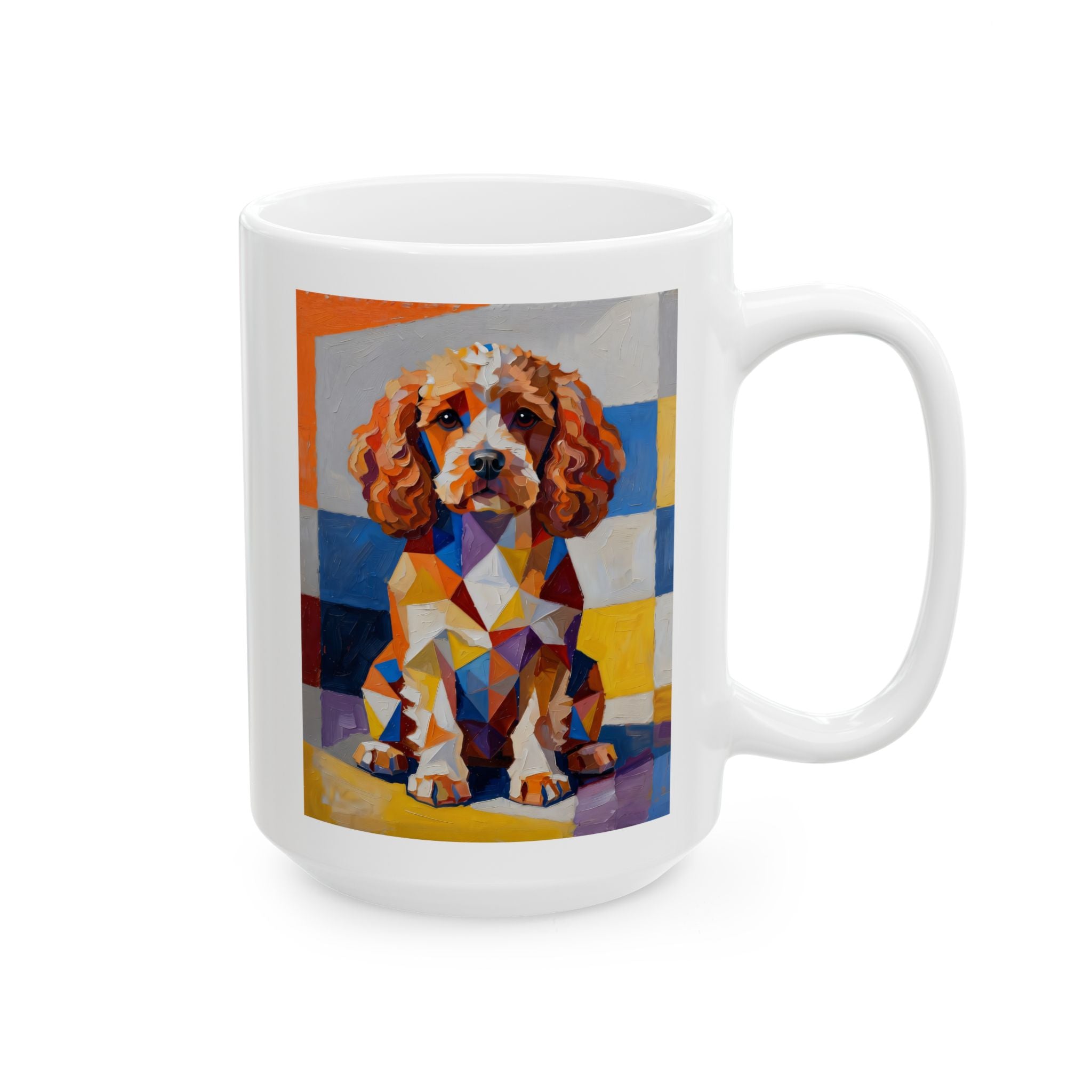 Cavapoo Mug | Living Work of Art Collection | Cubist Style