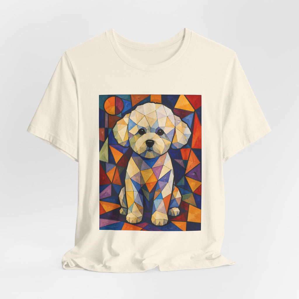 Bichon Frise T Shirt | Living Work of Art Collection | Cubist Style