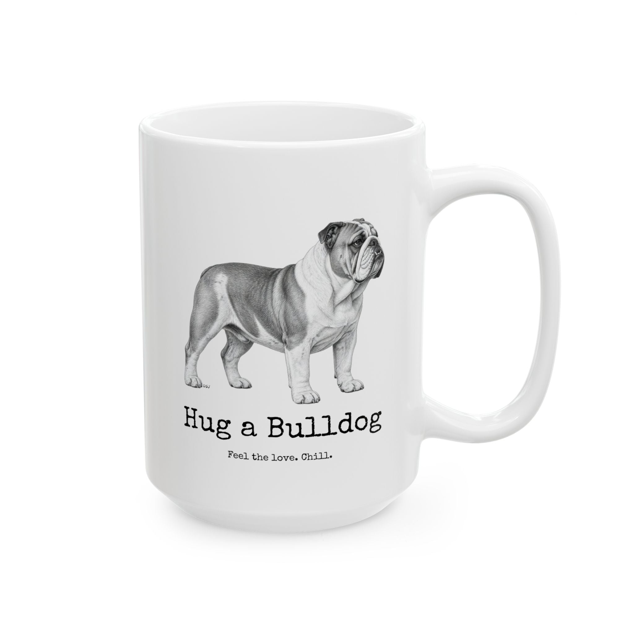 Bulldog Coffee Mug | Hug a Bulldog