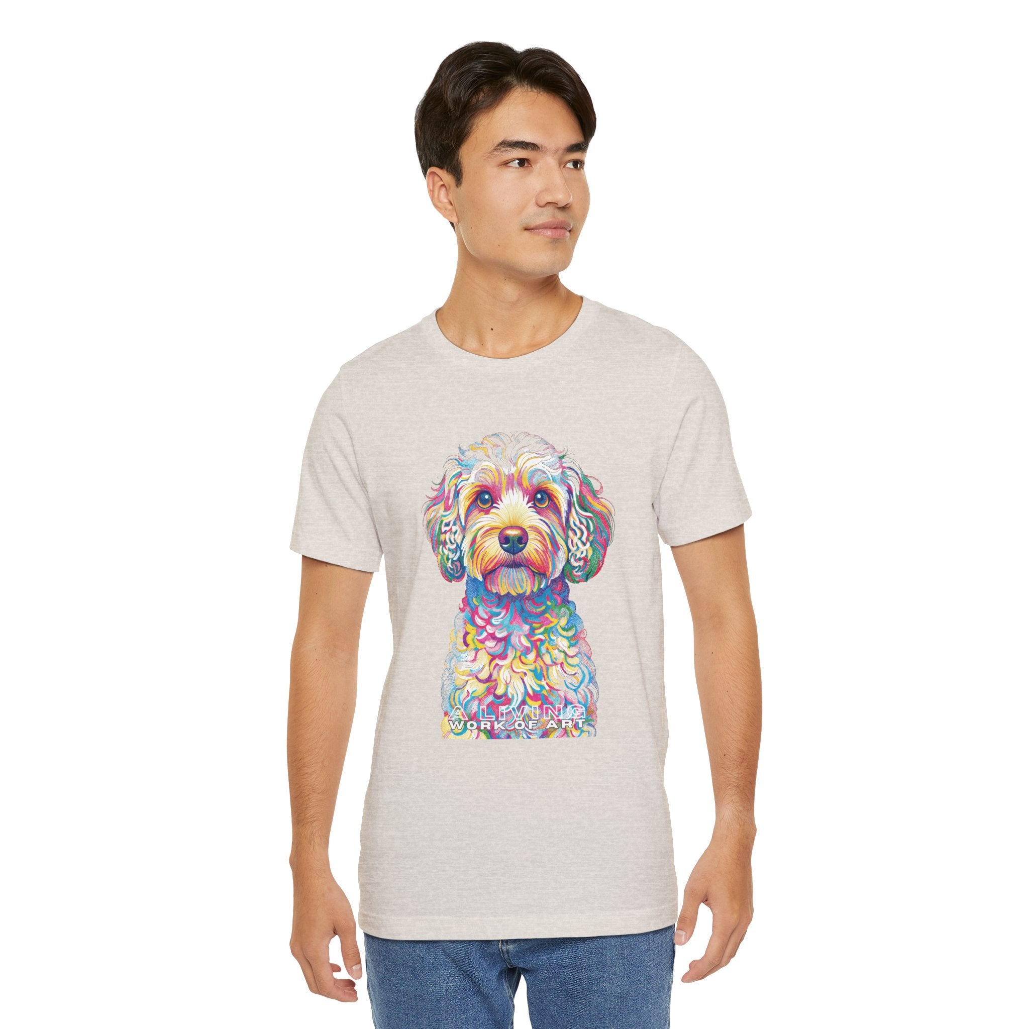 Cavapoo T Shirt | Living Work of Art Collection | Pointillism Style