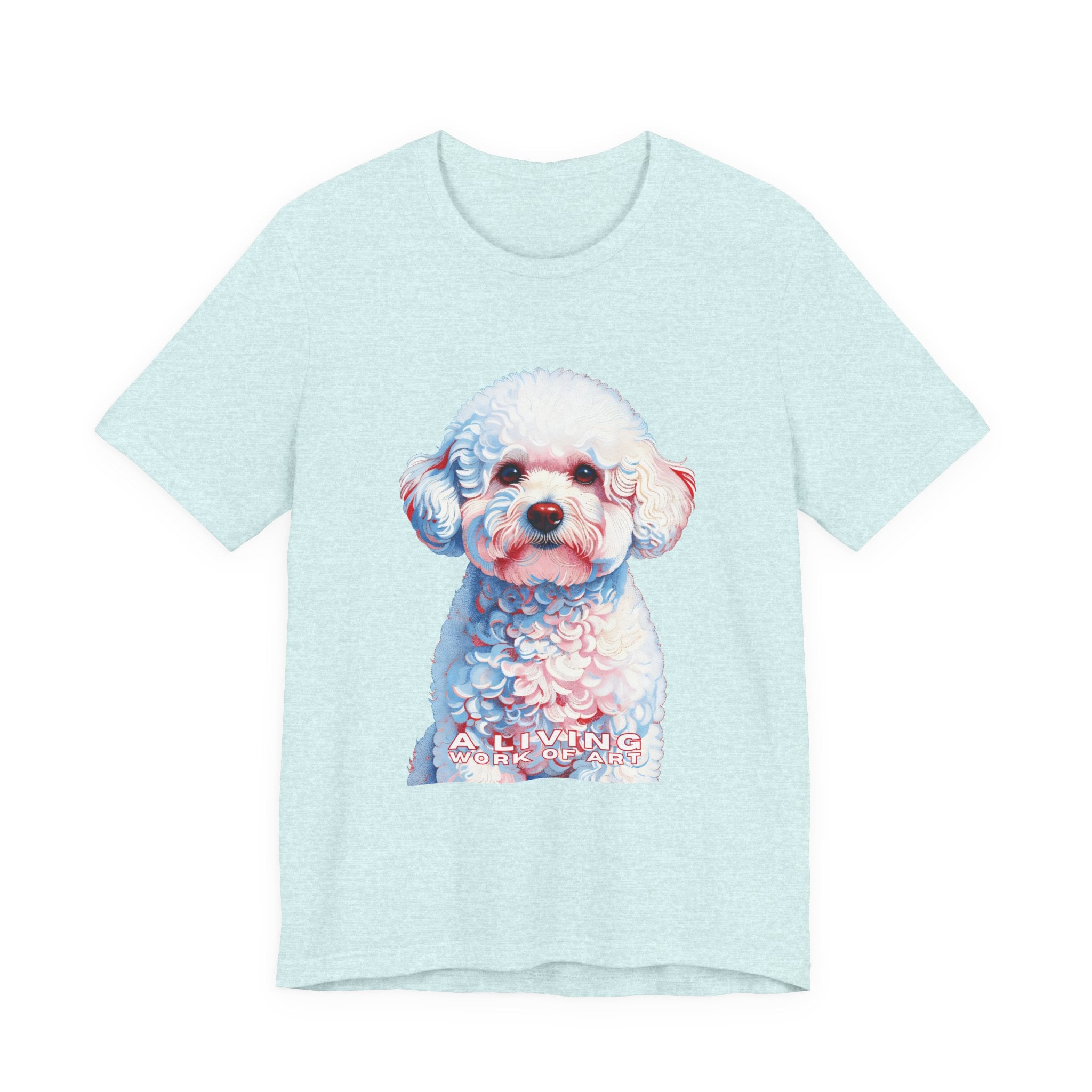 Bichon Frise T Shirt | Living Work of Art Collection | Pointillism Style