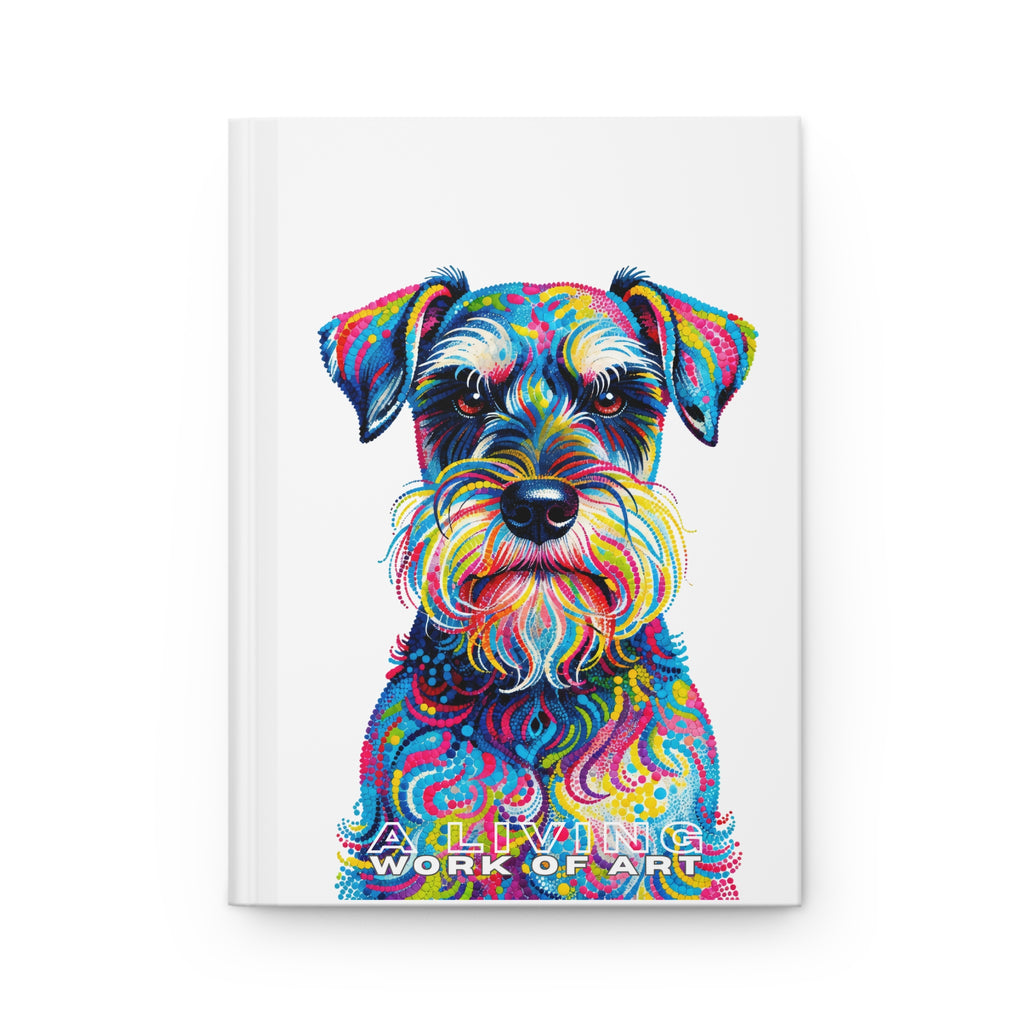 Schnauzer Notebook | Living Work of Art Collection | Pointillism Style