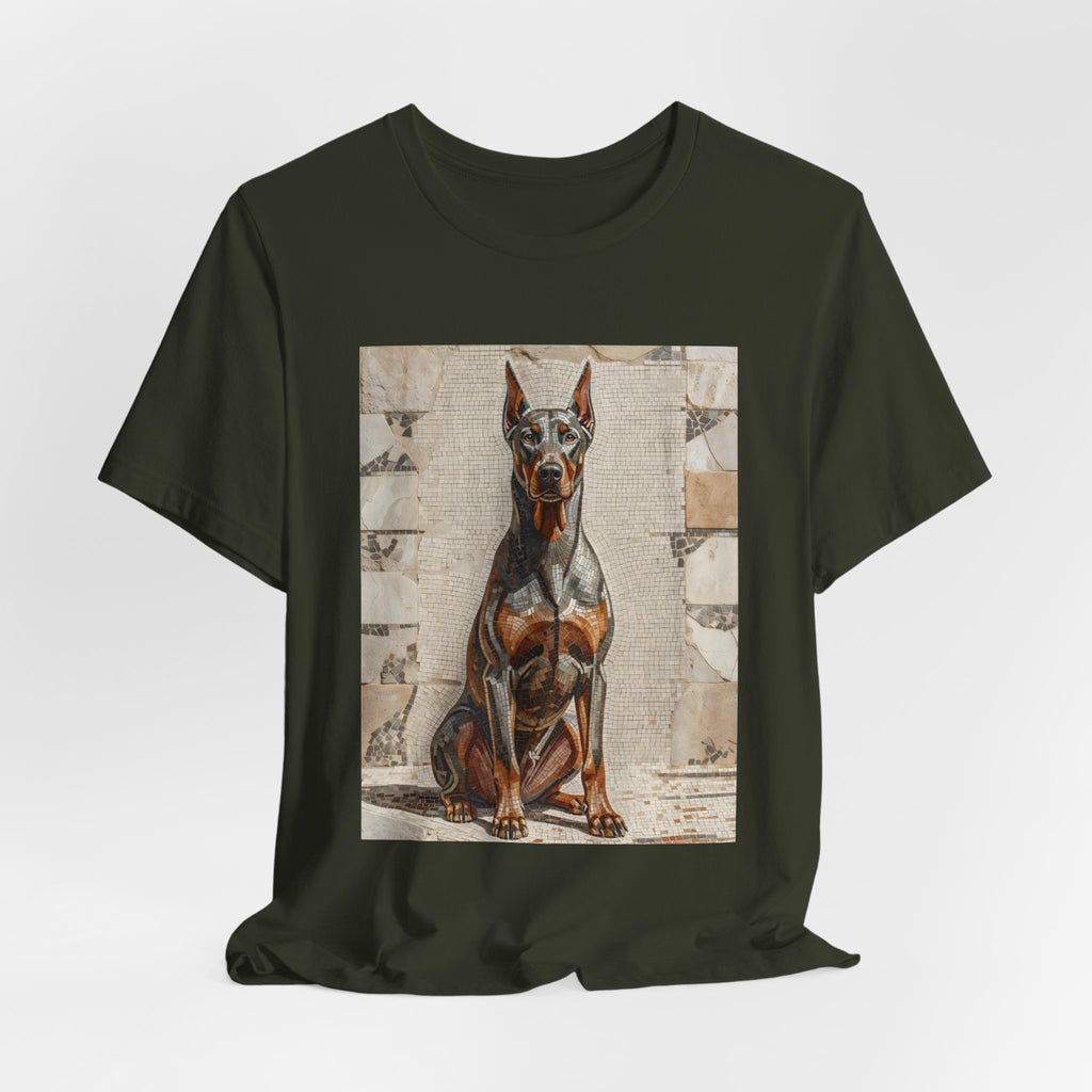 Doberman Pinscher T Shirt | Living Work of Art Collection | Mosaic Style