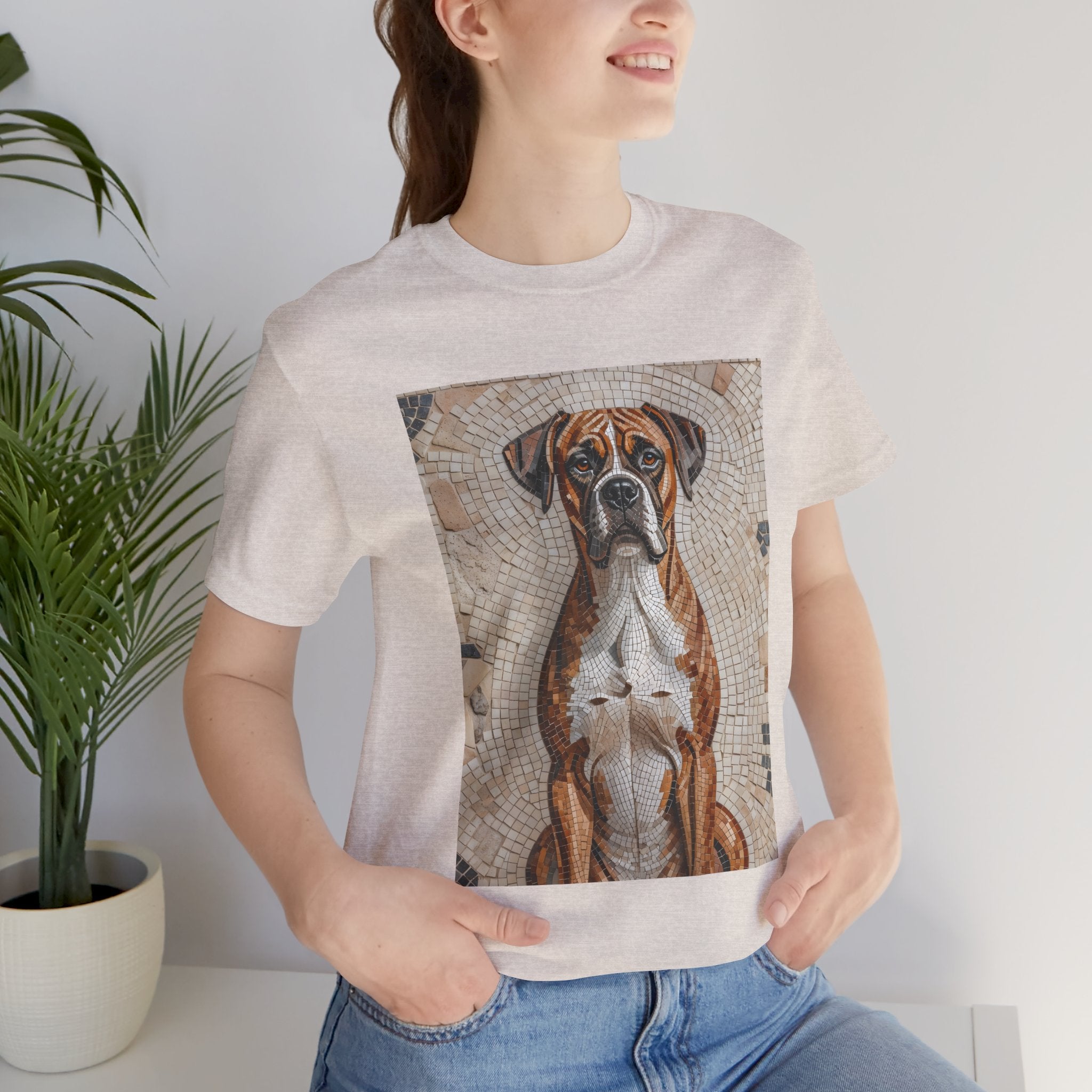 Boxer T Shirt | Living Work of Art Collection | Mosaic Style