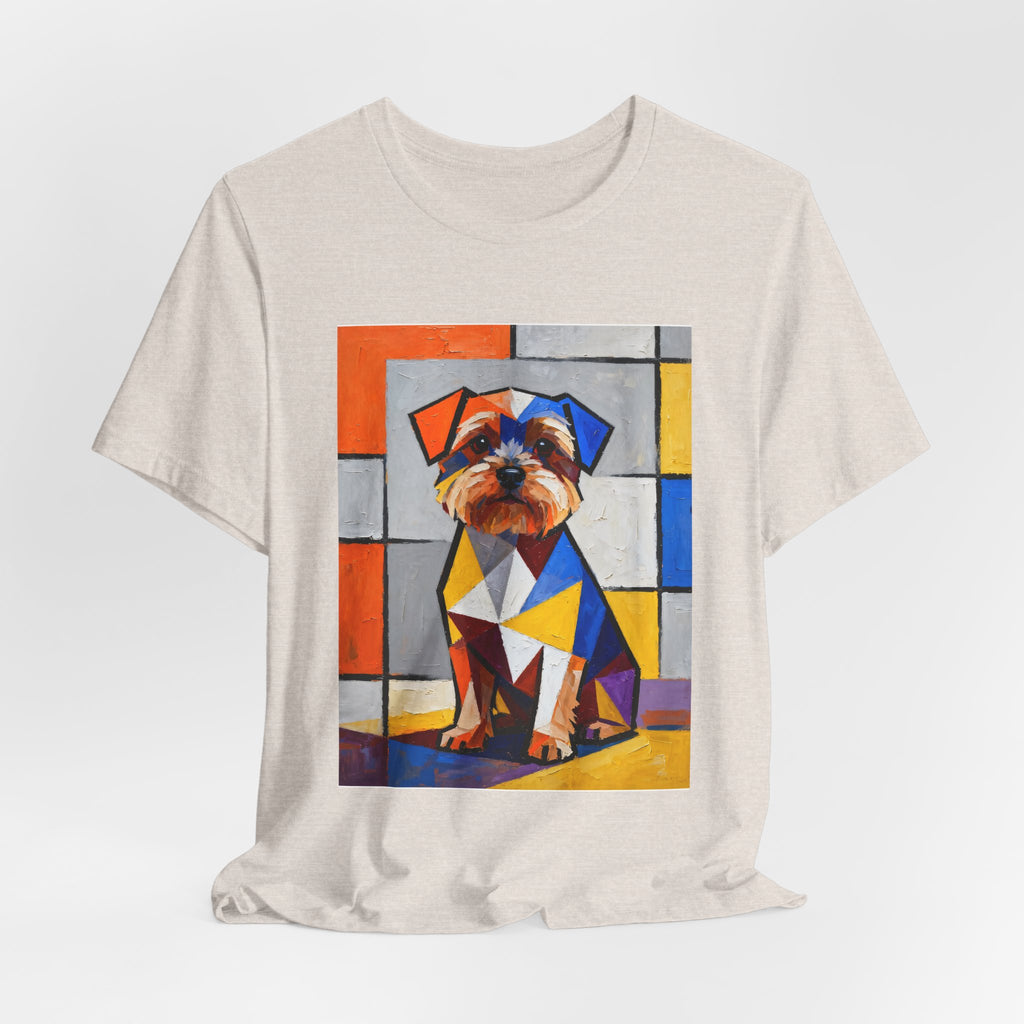 Yorkipoo T Shirt | Living Work of Art Collection | Cubist Style