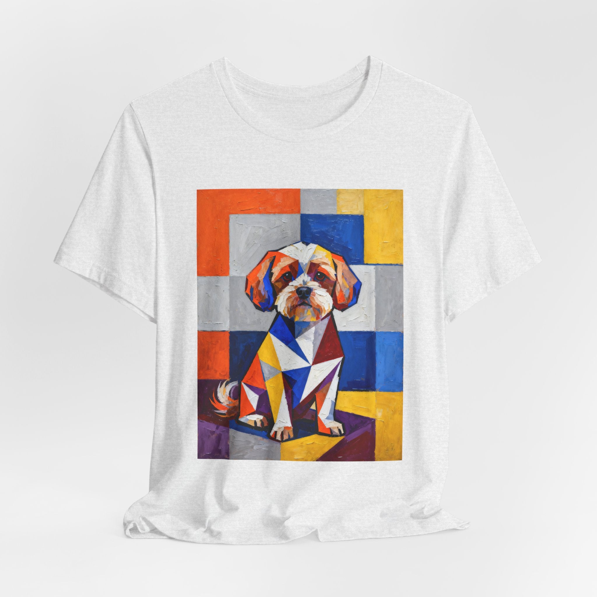 Maltipoo T Shirt | Living Work of Art Collection | Cubist Style