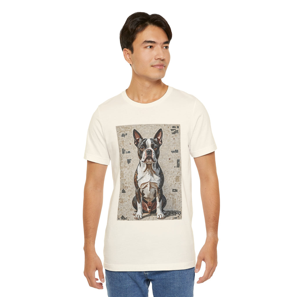 Boston Terrier T Shirt | Living Work of Art Collection | Mosaic Style
