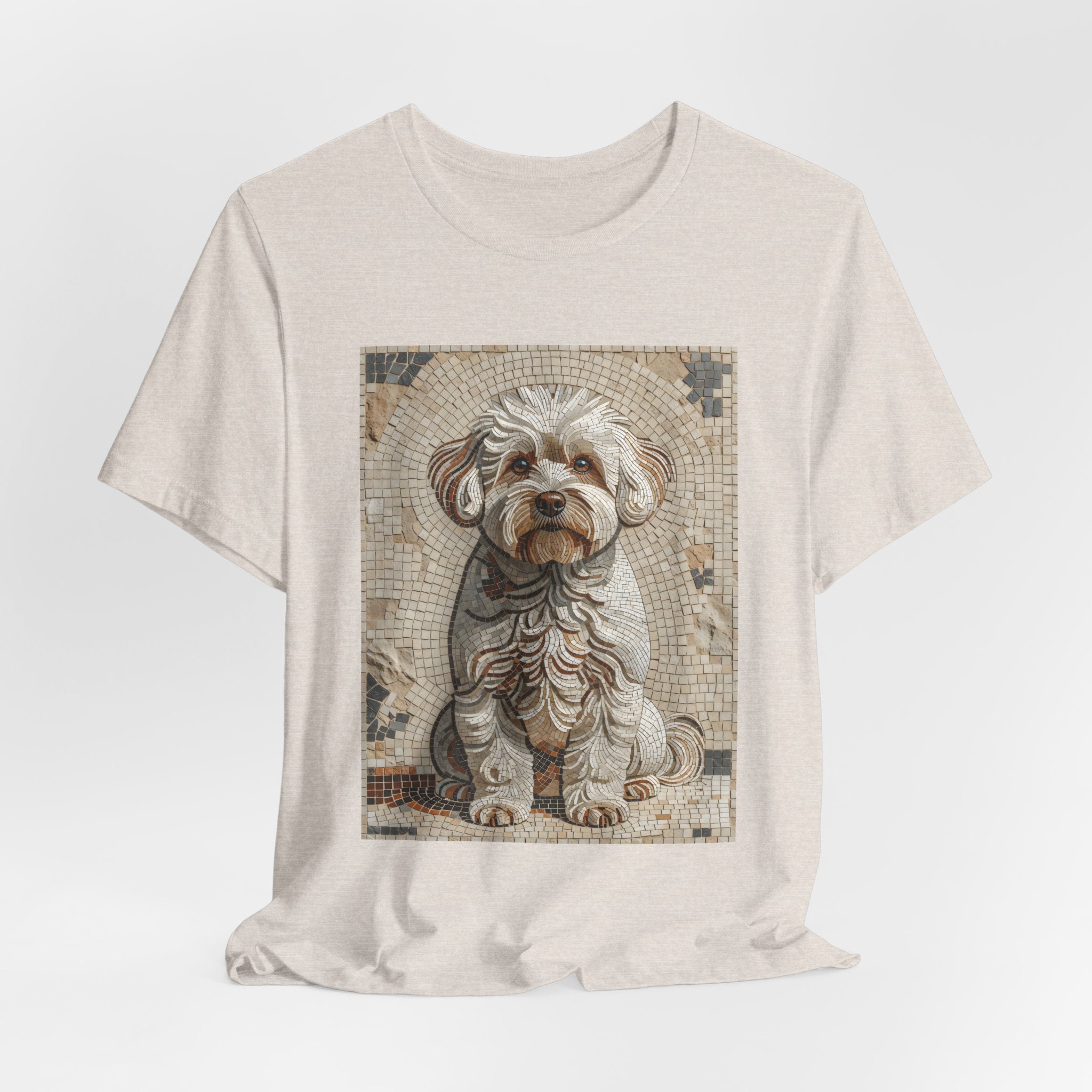 Bichon Frise T Shirt | Living Work of Art Collection | Mosaic Style
