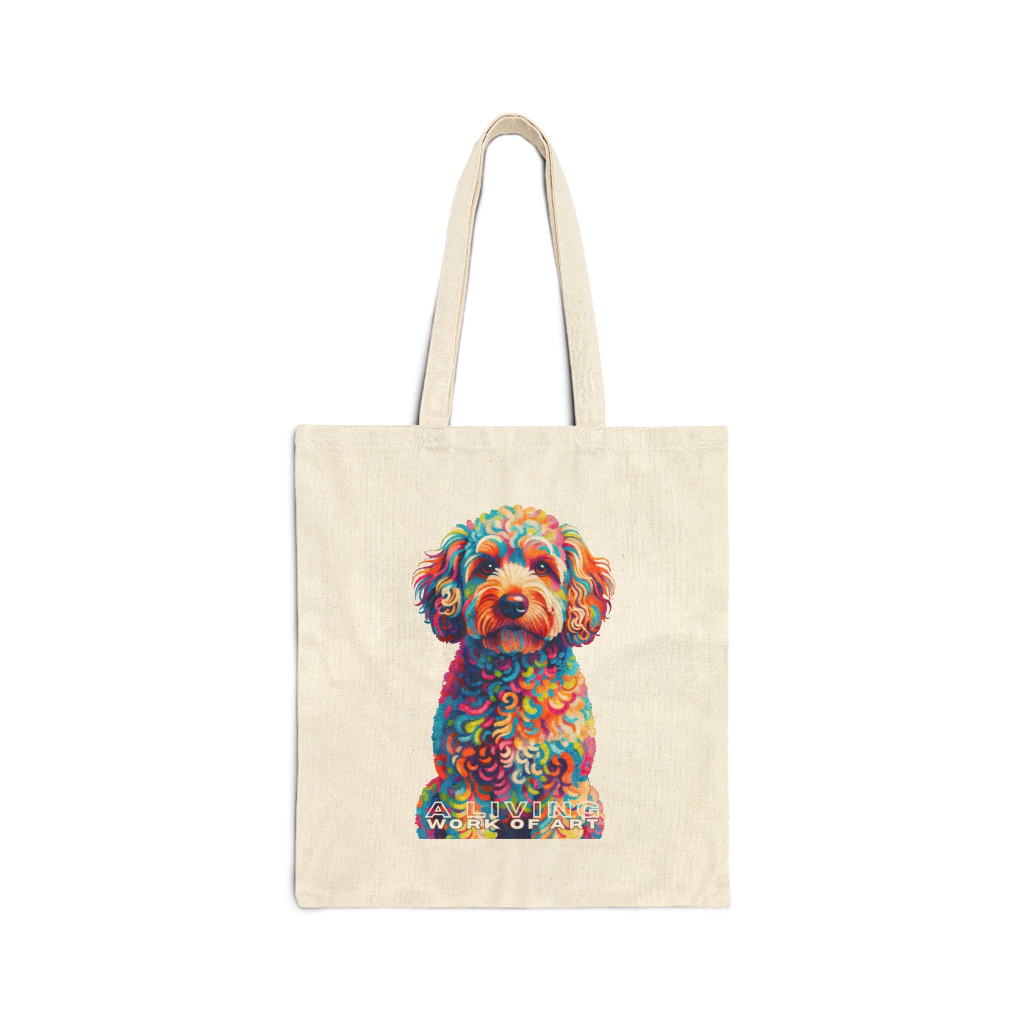 Schnoodle Tote Bag | Living Work of Art Collection | Pointillism Style