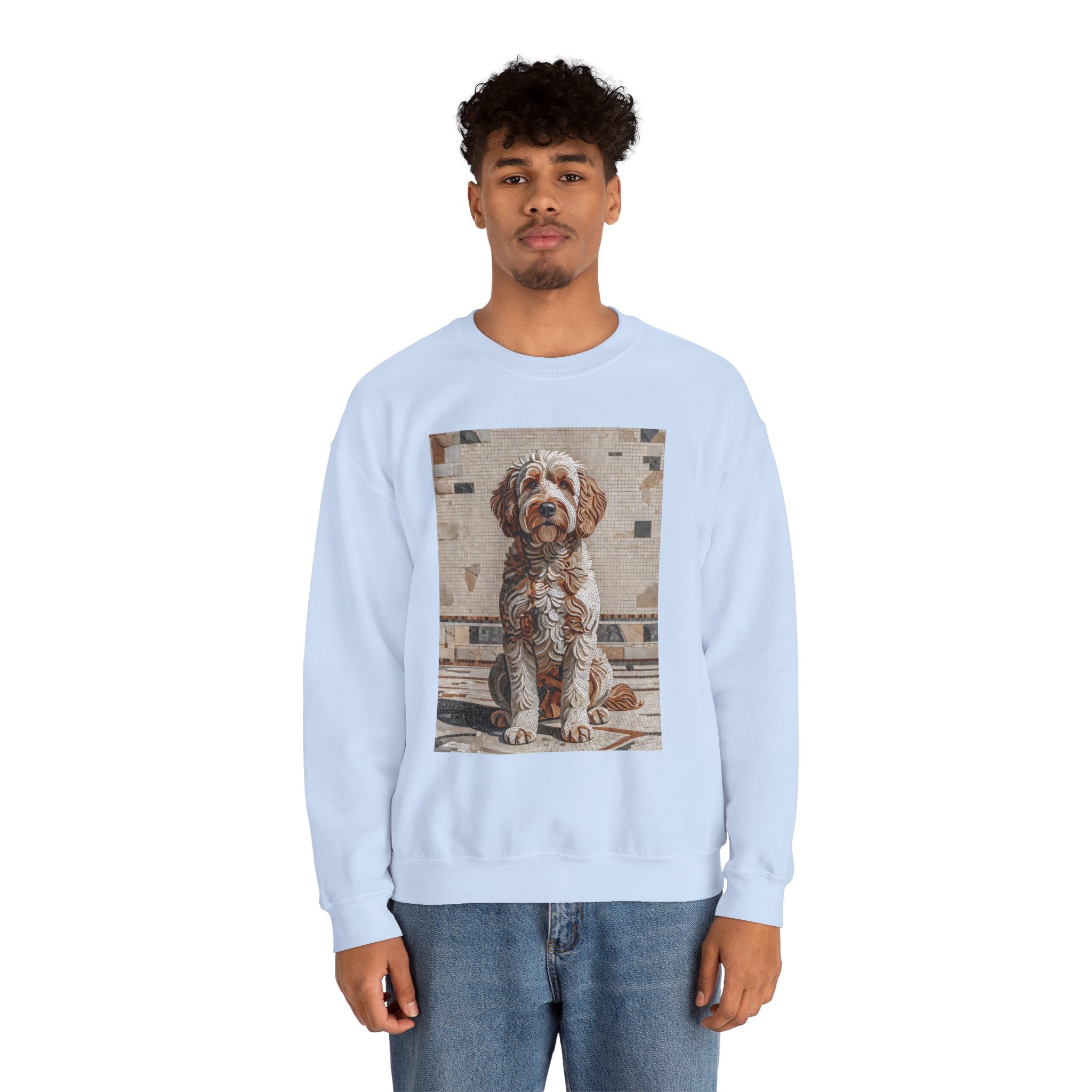Labradoodle Sweatshirt | Living Work of Art Collection | Mosaic Style