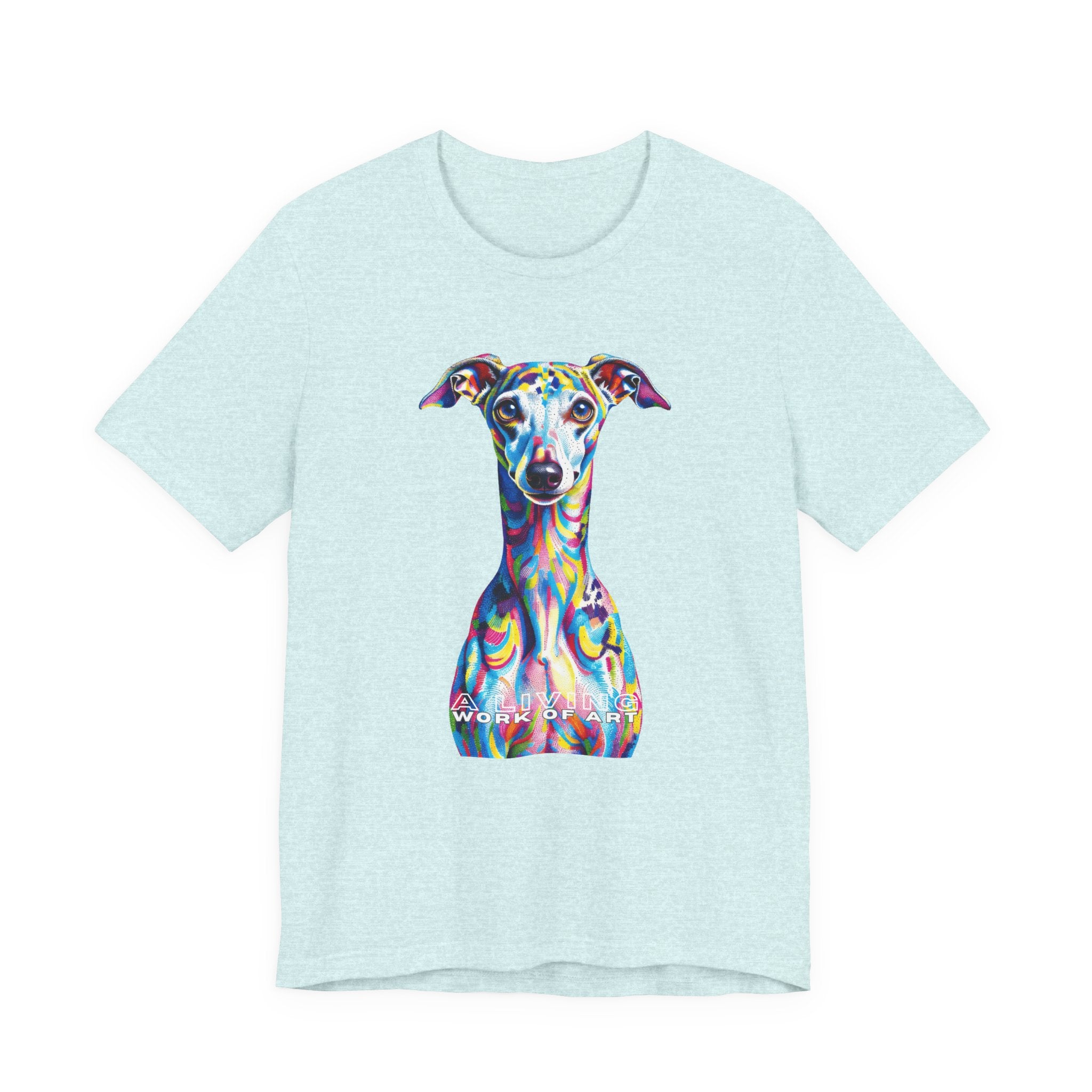 Italian Greyhound T Shirt | Living Work of Art Collection | Pointillism Style