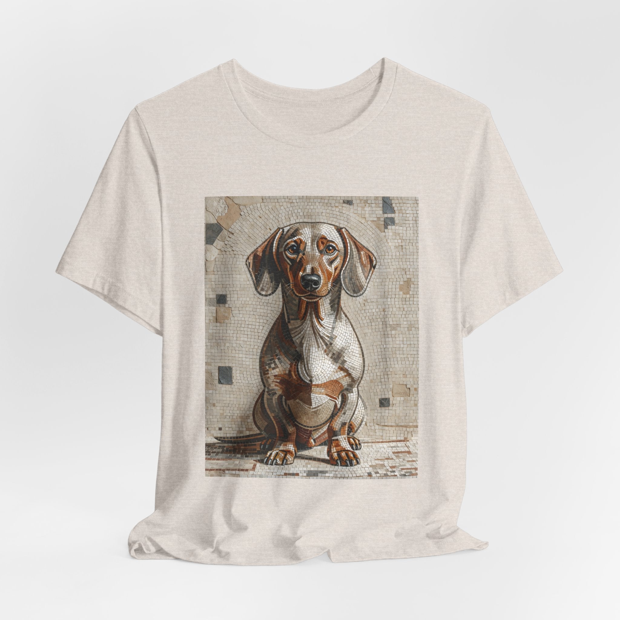 Dachshund T Shirt | Living Work of Art Collection | Mosaic Style