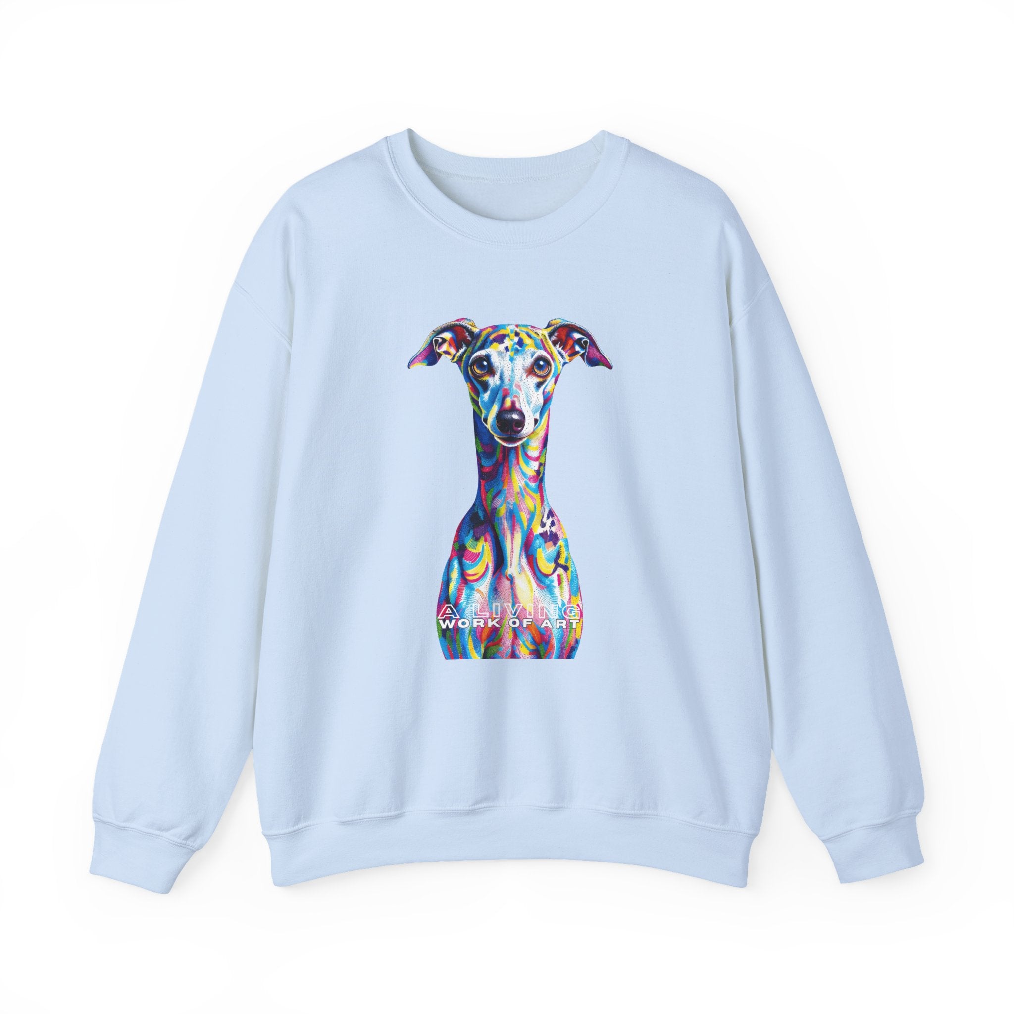 Italian Greyhound Sweatshirt | Living Work of Art Collection | Pointillism Style