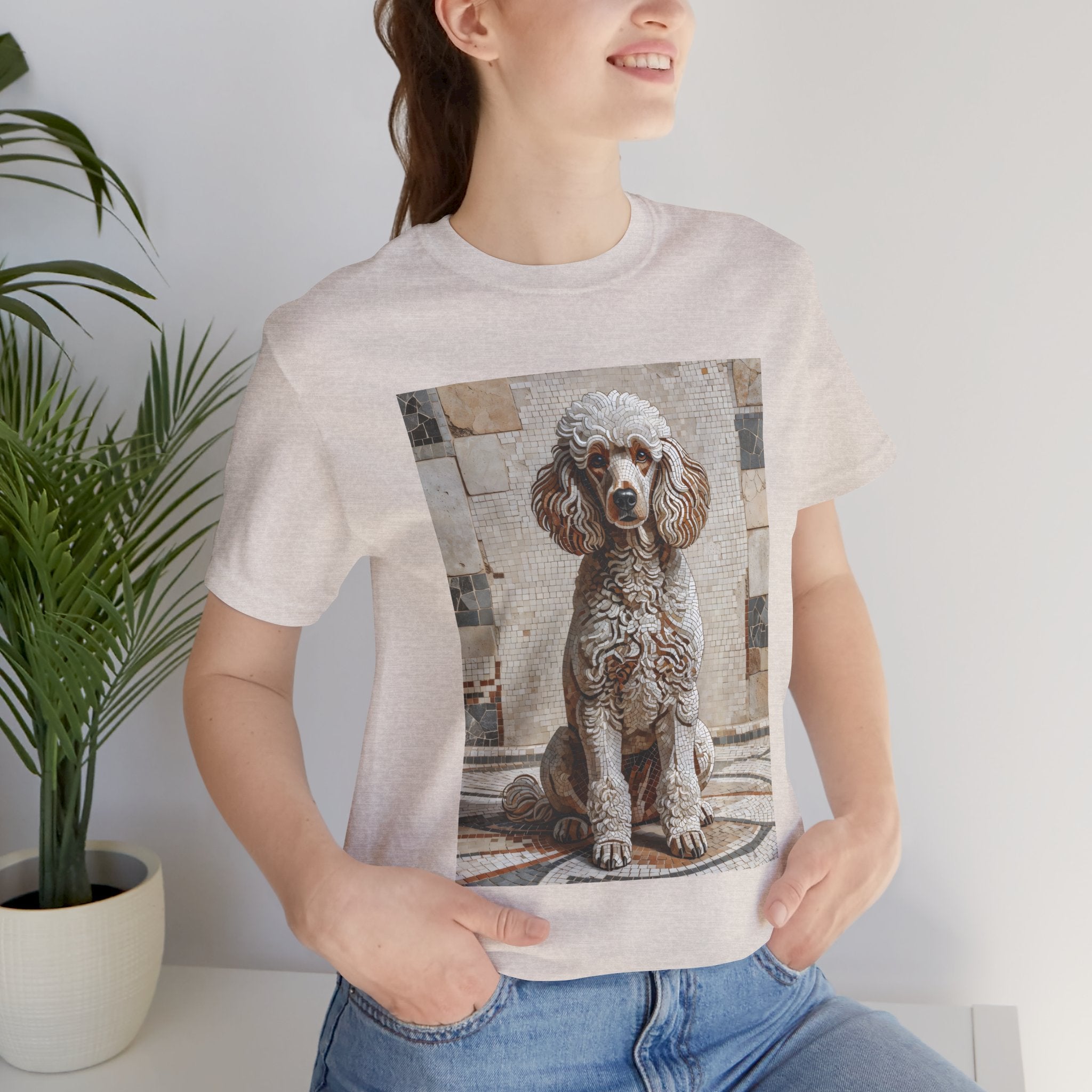 Poodle T Shirt | Living Work of Art Collection | Mosaic Style