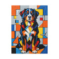 Bernese Mountain Dog Canvas Wall Art | Living Work of Art Collection | Cubist Style Print