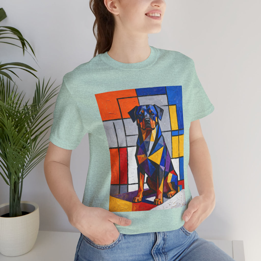 Rottweiler T Shirt | Living Work of Art Collection | Cubist Style