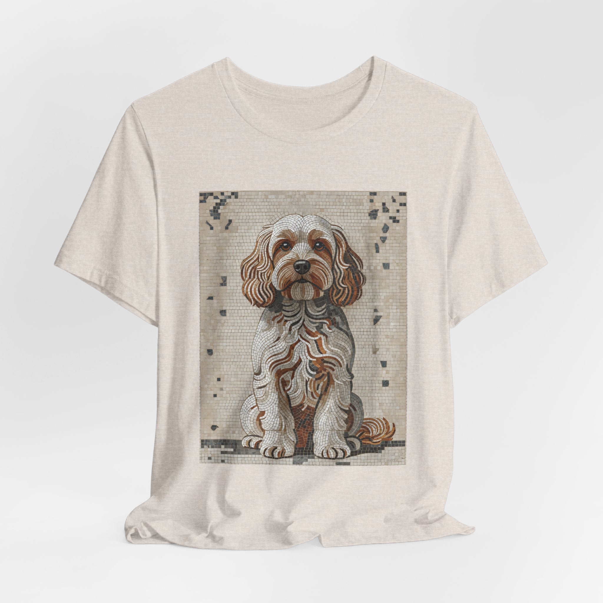 Cavapoo T Shirt | Living Work of Art Collection | Mosaic Style
