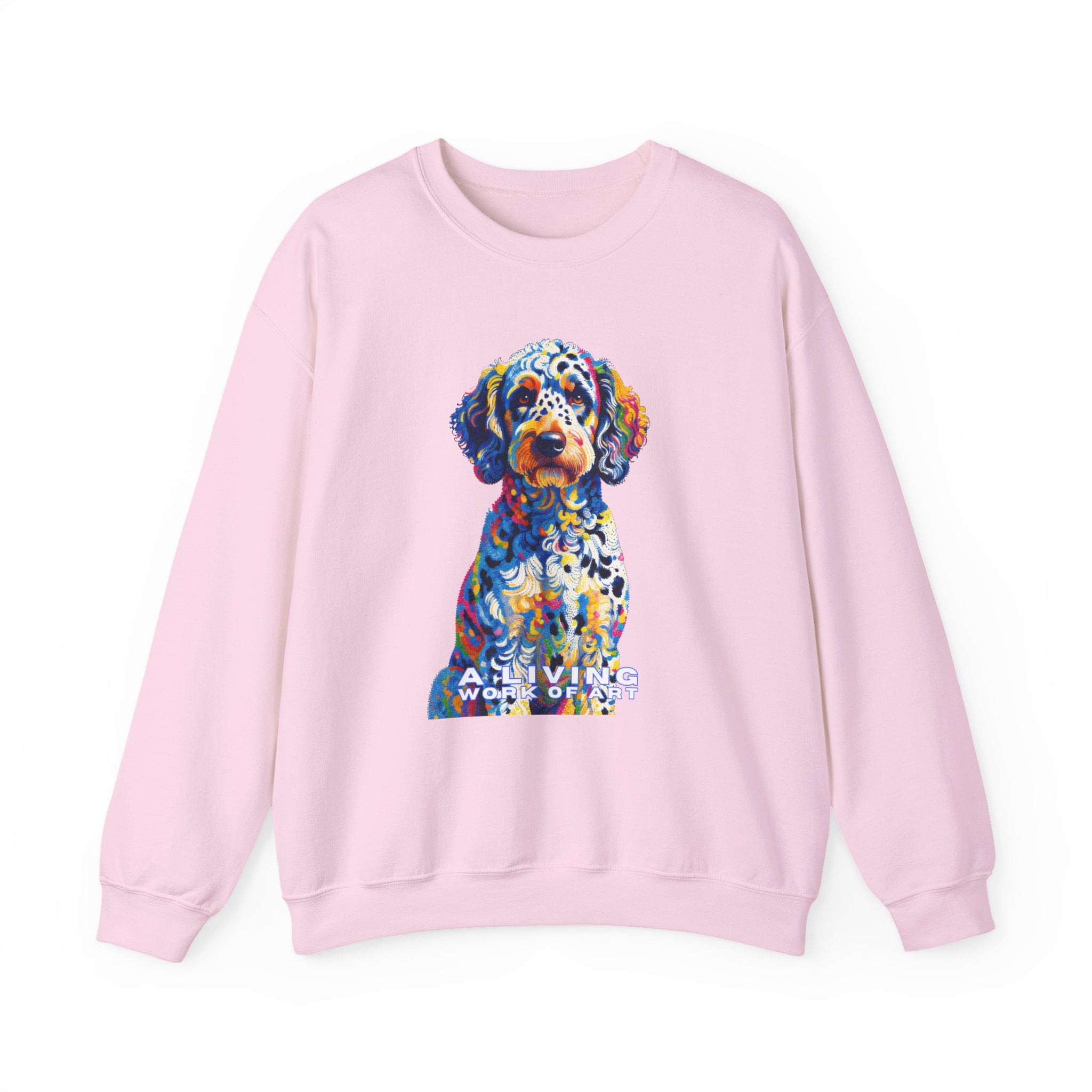 Labradoodle Sweatshirt | Living Work of Art Collection | Pointillism Style