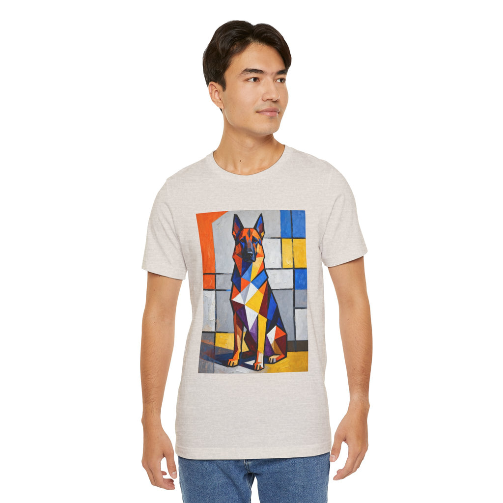 German Shepherd T Shirt | Living Work of Art Collection | Cubist Style