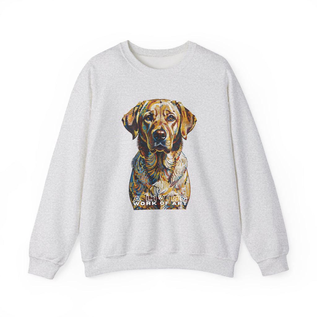 Labrador Retriever Sweatshirt | Living Work of Art Collection | Pointillism Style