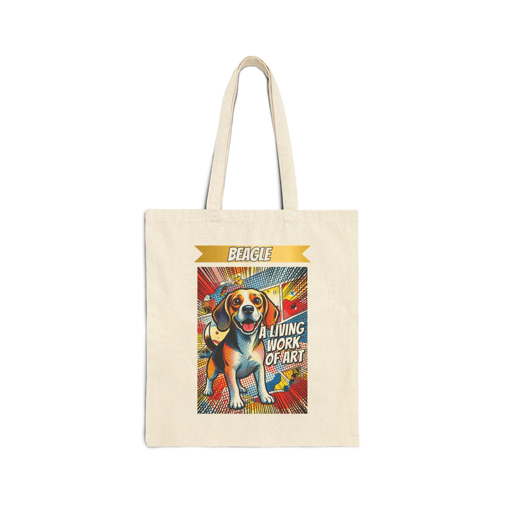 Beagle Tote Bag | Living Work of Art Collection | Pop Art