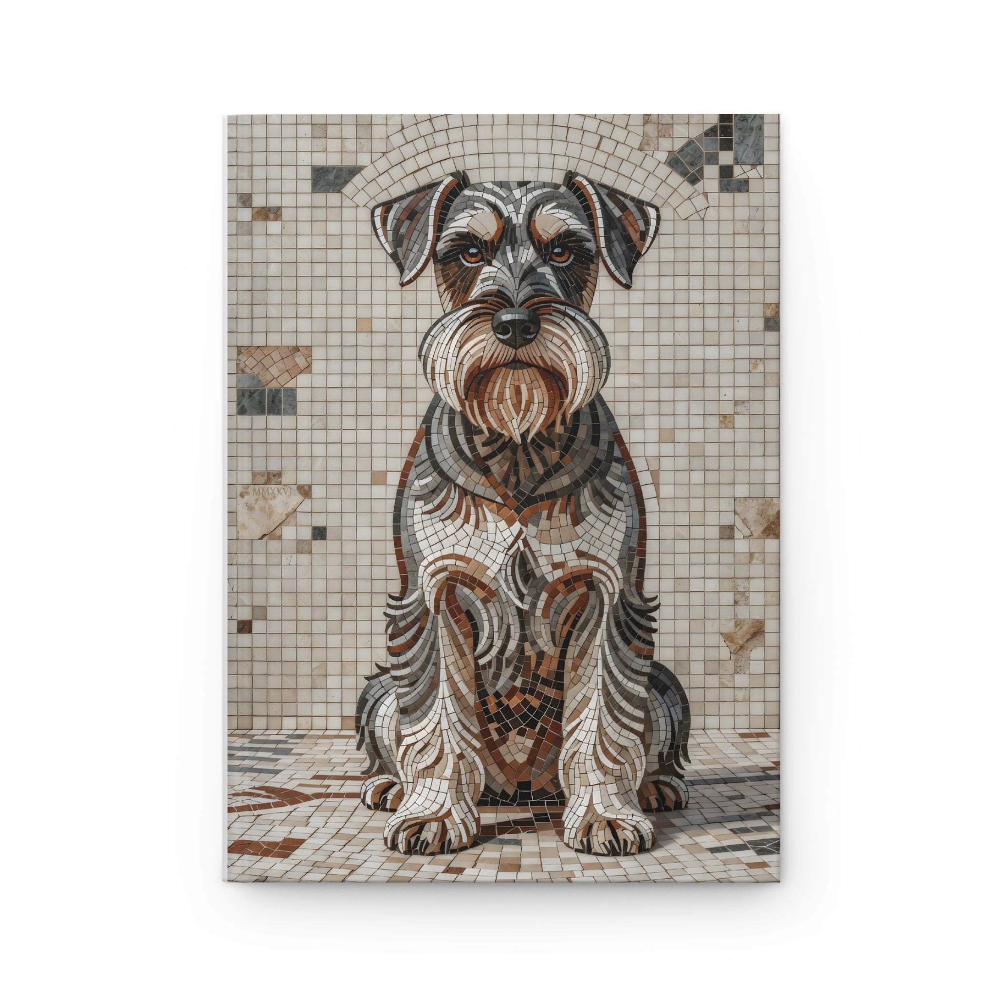 Schnauzer Notebook | Living Work of Art Collection | Mosaic Style