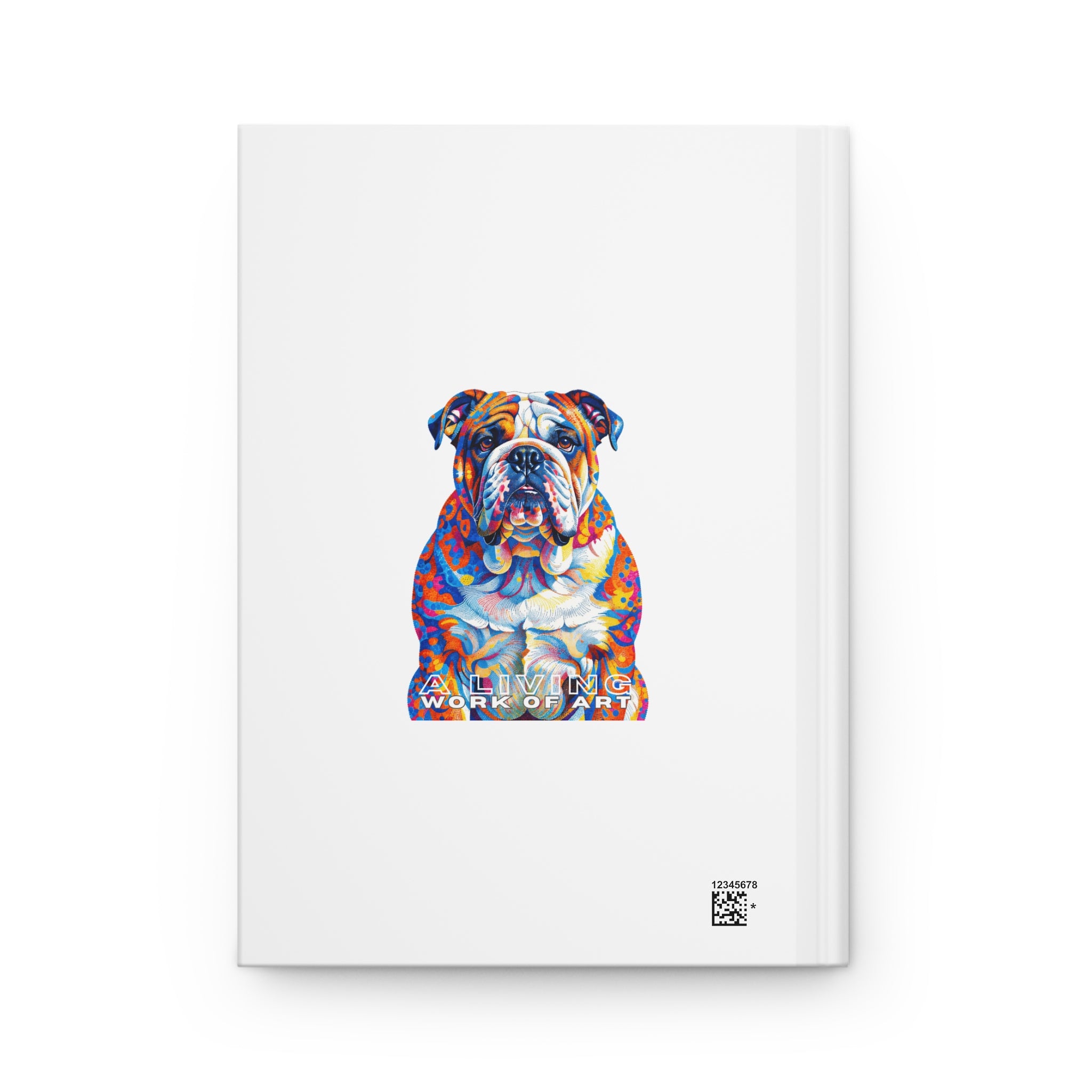 Bulldog Notebook | Living Work of Art Collection | Pointillism Style