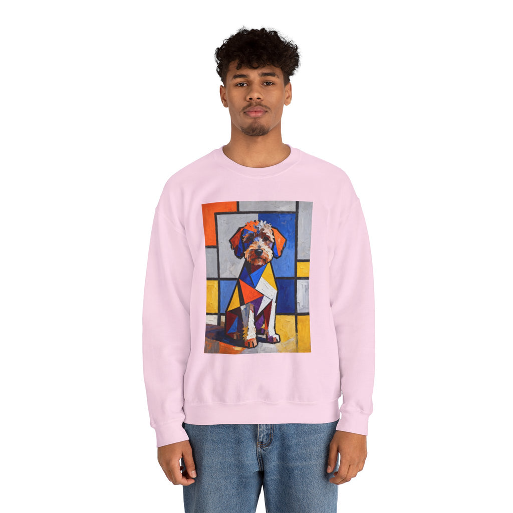 Schnoodle Sweatshirt | Living Work of Art Collection | Cubist Style