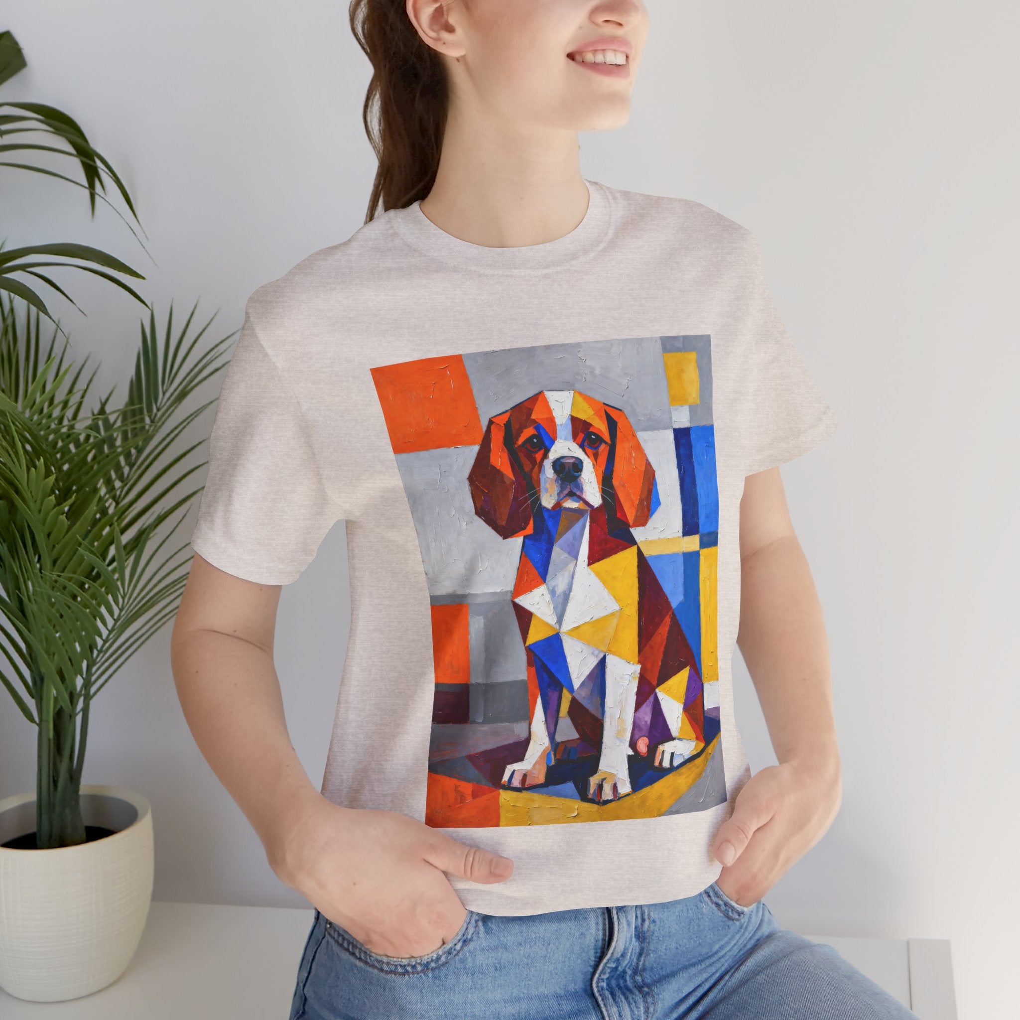 Cavalier King Charles Spaniel T Shirt | Living Work of Art Collection | Cubist Style