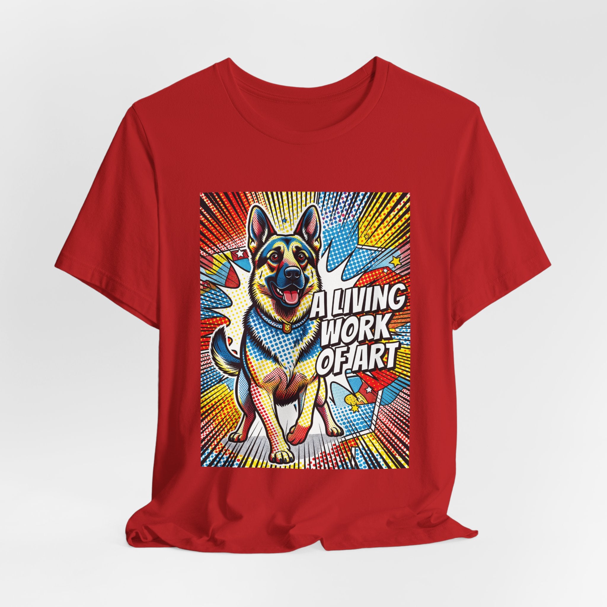 German Shepherd T Shirt | Living Work of Art Collection | Pop Art