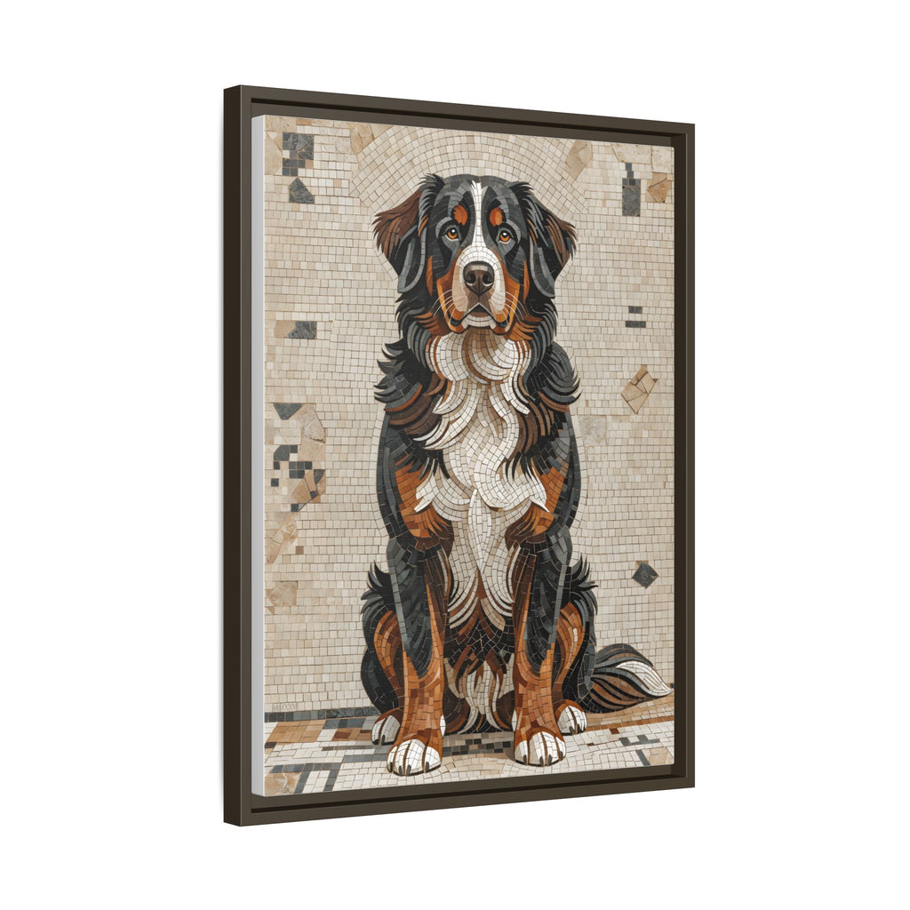 Bernese Mountain Dog Canvas Wall Art | Living Work of Art Collection | Mosaic Style Print