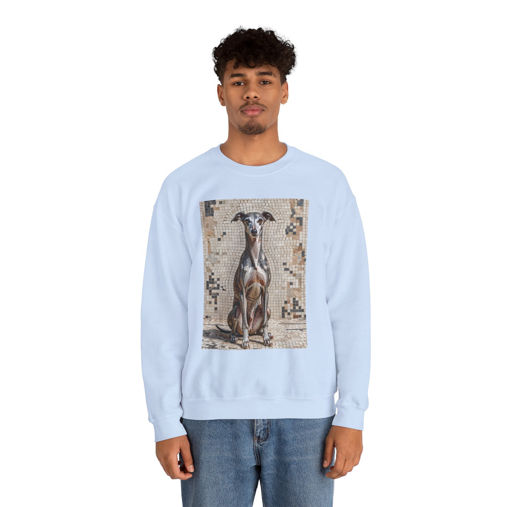 Italian Greyhound Sweatshirt | Living Work of Art Collection | Mosaic Style