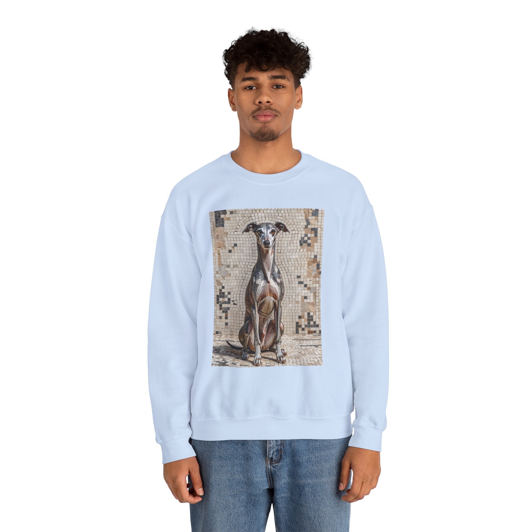 Italian Greyhound Sweatshirt | Living Work of Art Collection | Mosaic Style