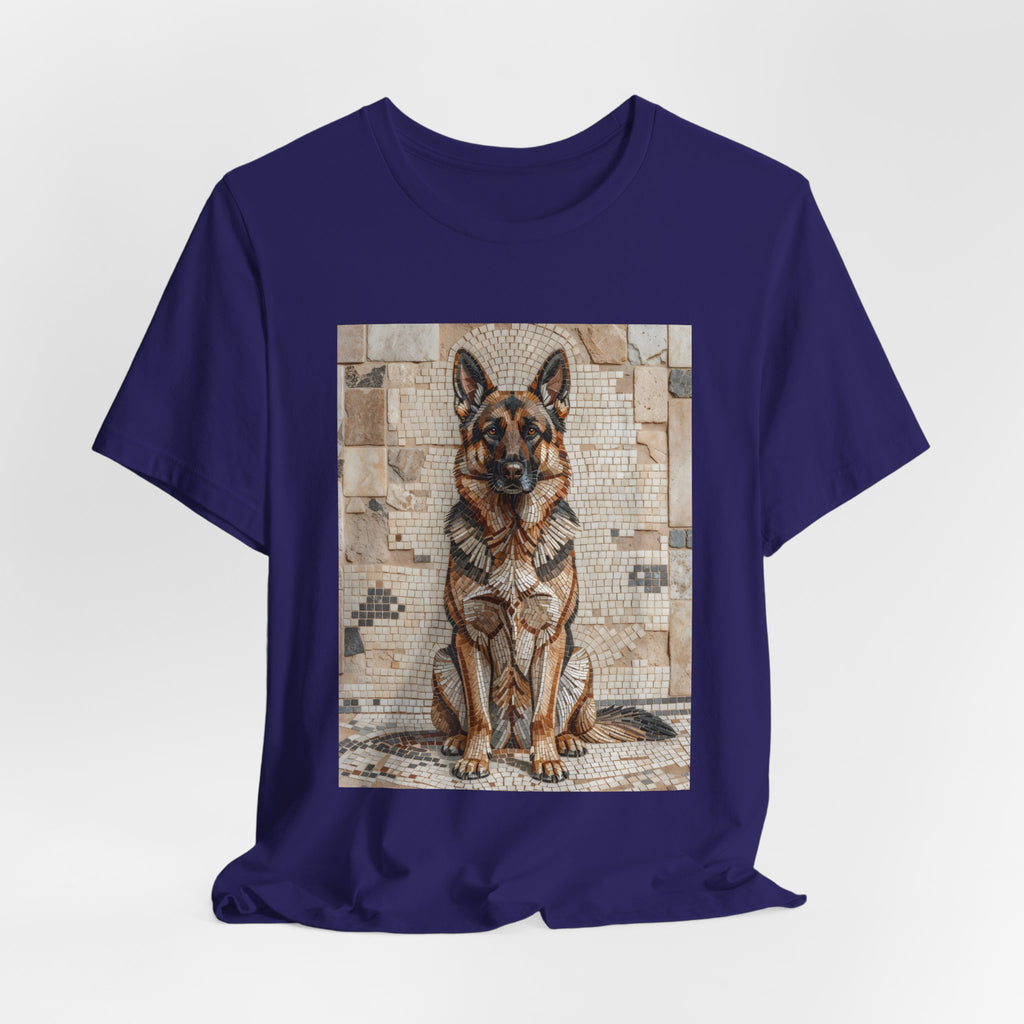 German Shepherd T Shirt | Living Work of Art Collection | Mosaic Style