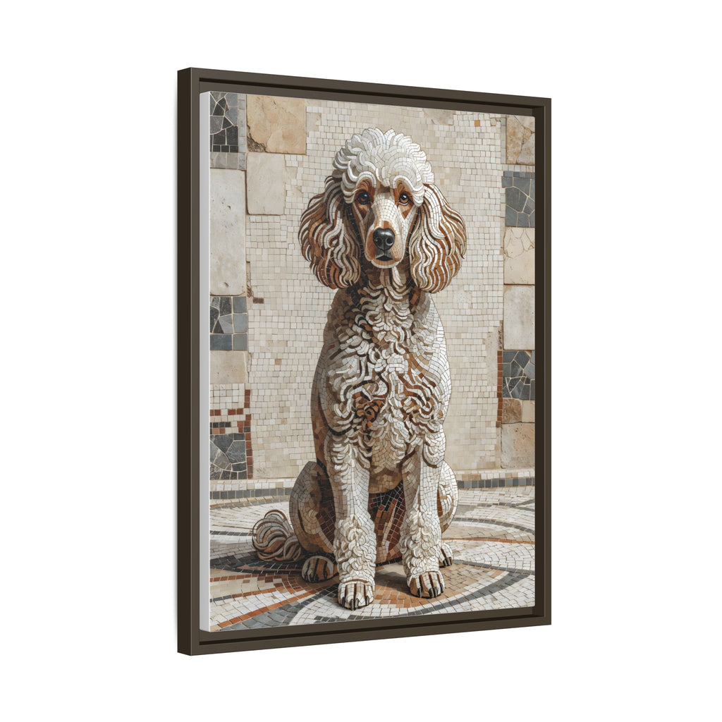 Poodle Canvas Wall Art | Living Work of Art Collection | Mosaic Style Print