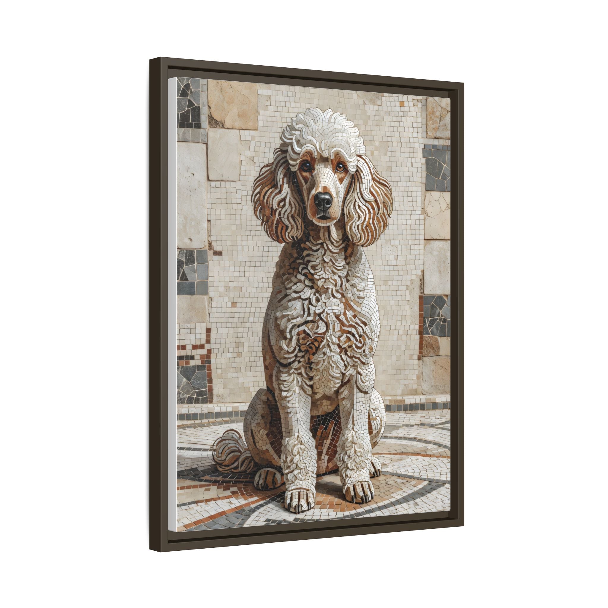 Poodle Canvas Wall Art | Living Work of Art Collection | Mosaic Style Print