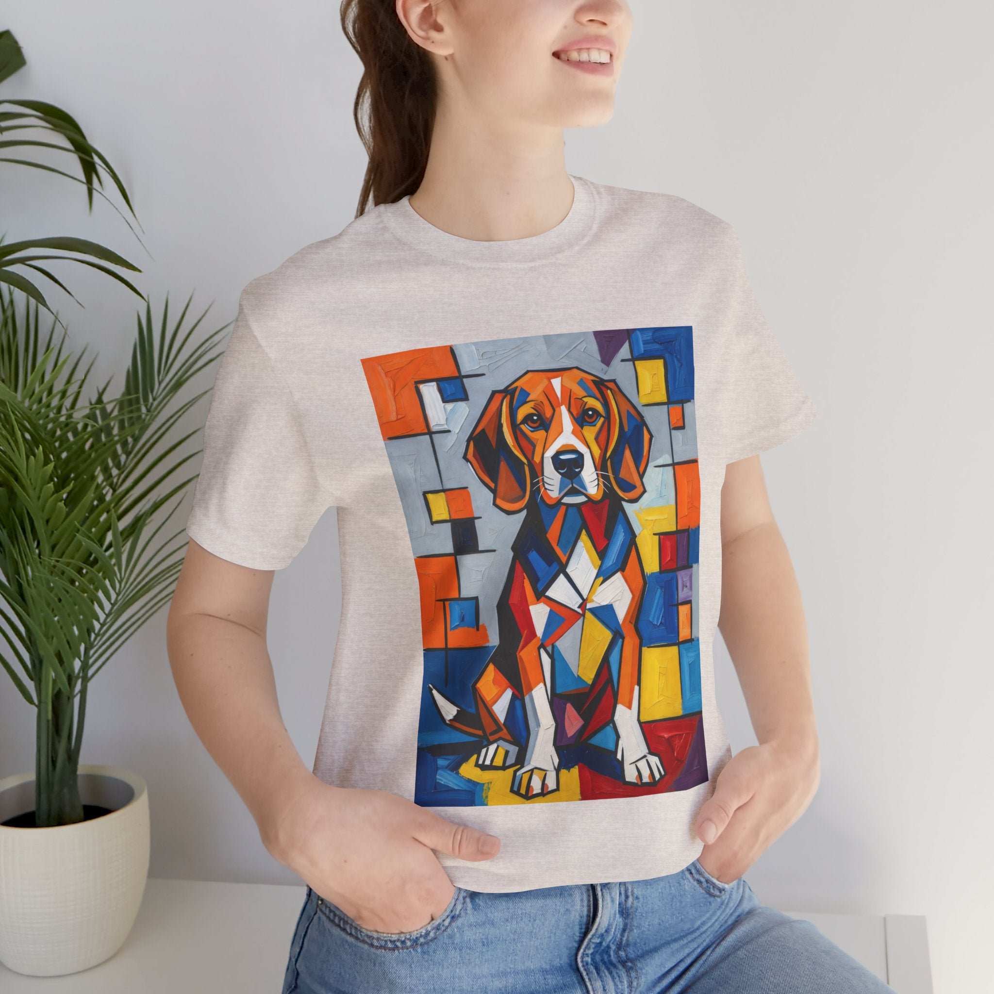 Beagle T Shirt | Living Work of Art Collection | Cubist Style